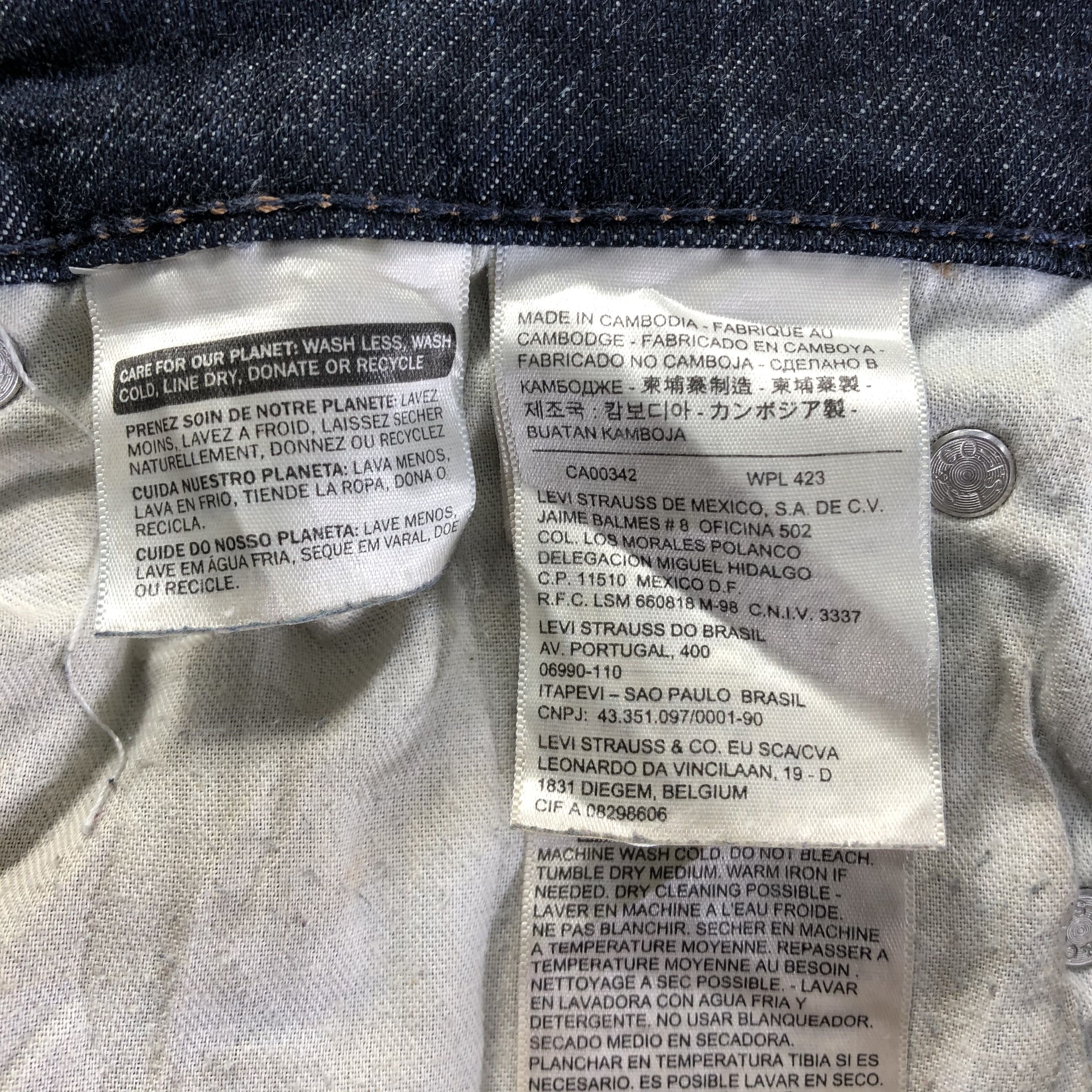 Levi's Vintage Levis 510 Jeans-J4141 Size US 34 / EU 50 - 10 Thumbnail