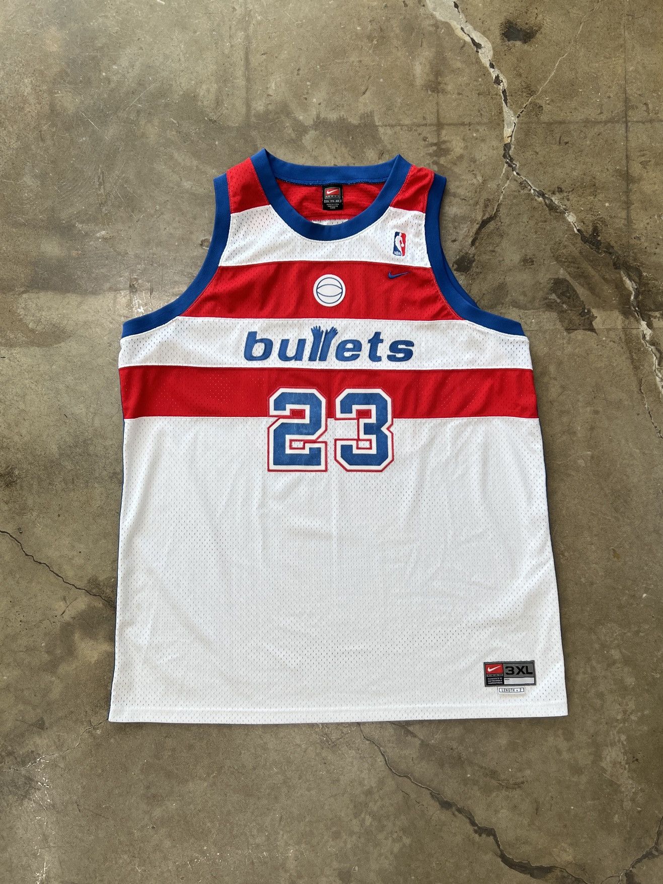 NBA × Vintage Vintage Y2K Michael Jordan 23 Washington Bullets Jersey 3XL Size US XXL / EU 58 / 5 - 2 Thumbnail