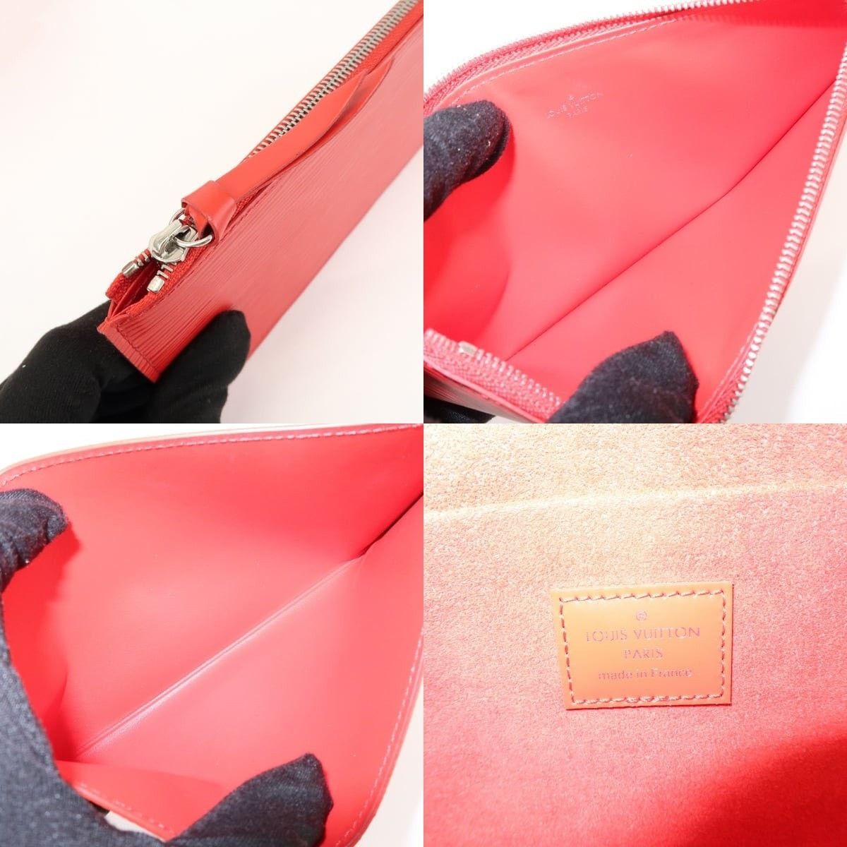 Louis Vuitton Louis Vuitton Epi Pochette Felicie Chain Wallet Red Size ONE SIZE - 7 Thumbnail