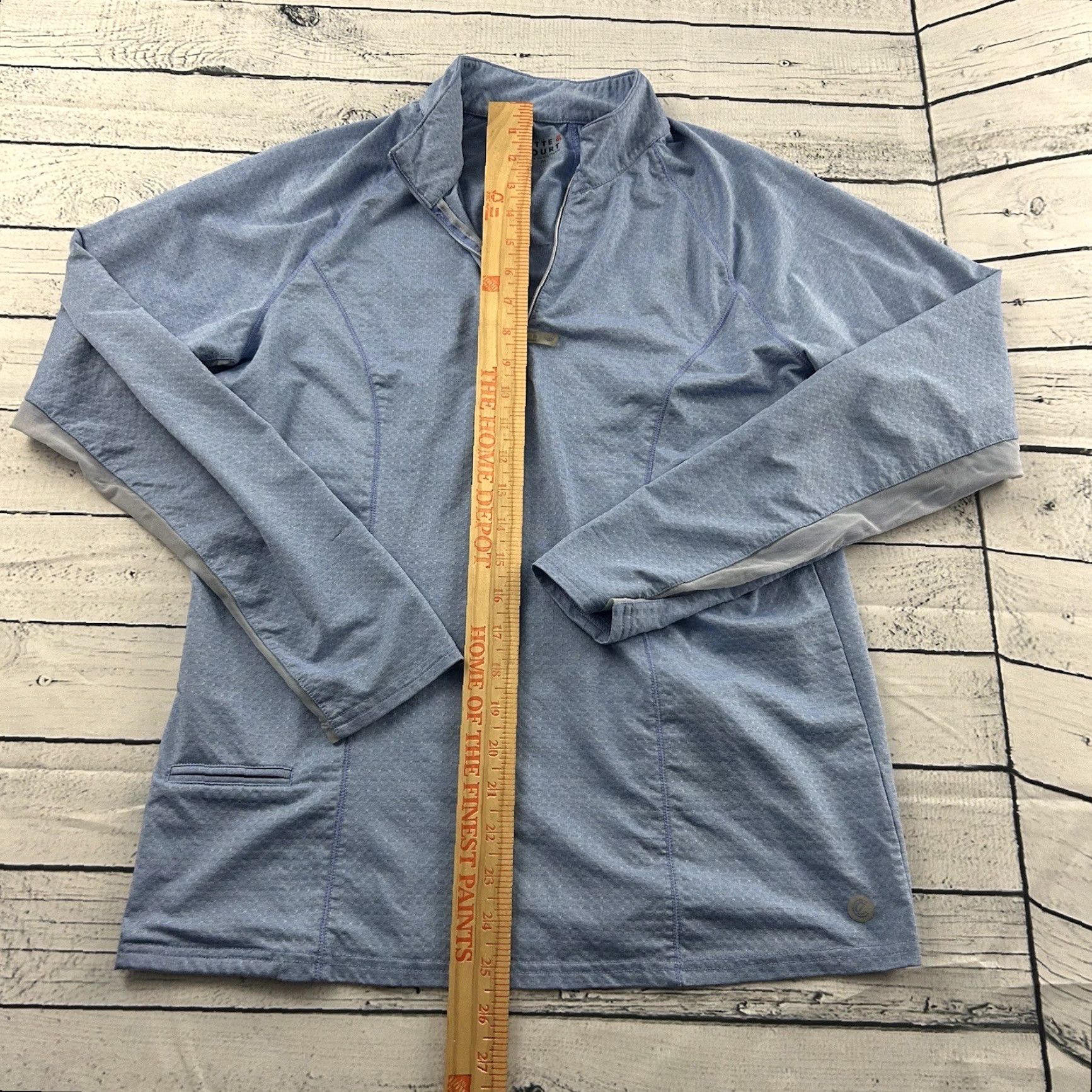 Vintage VINTAGE Bette & Court Jacket Pullover Women's M Blue Lightweight 1/4 Zip Activewear Shirt Mens? Size M / US 6-8 / IT 42-44 - 3 Thumbnail