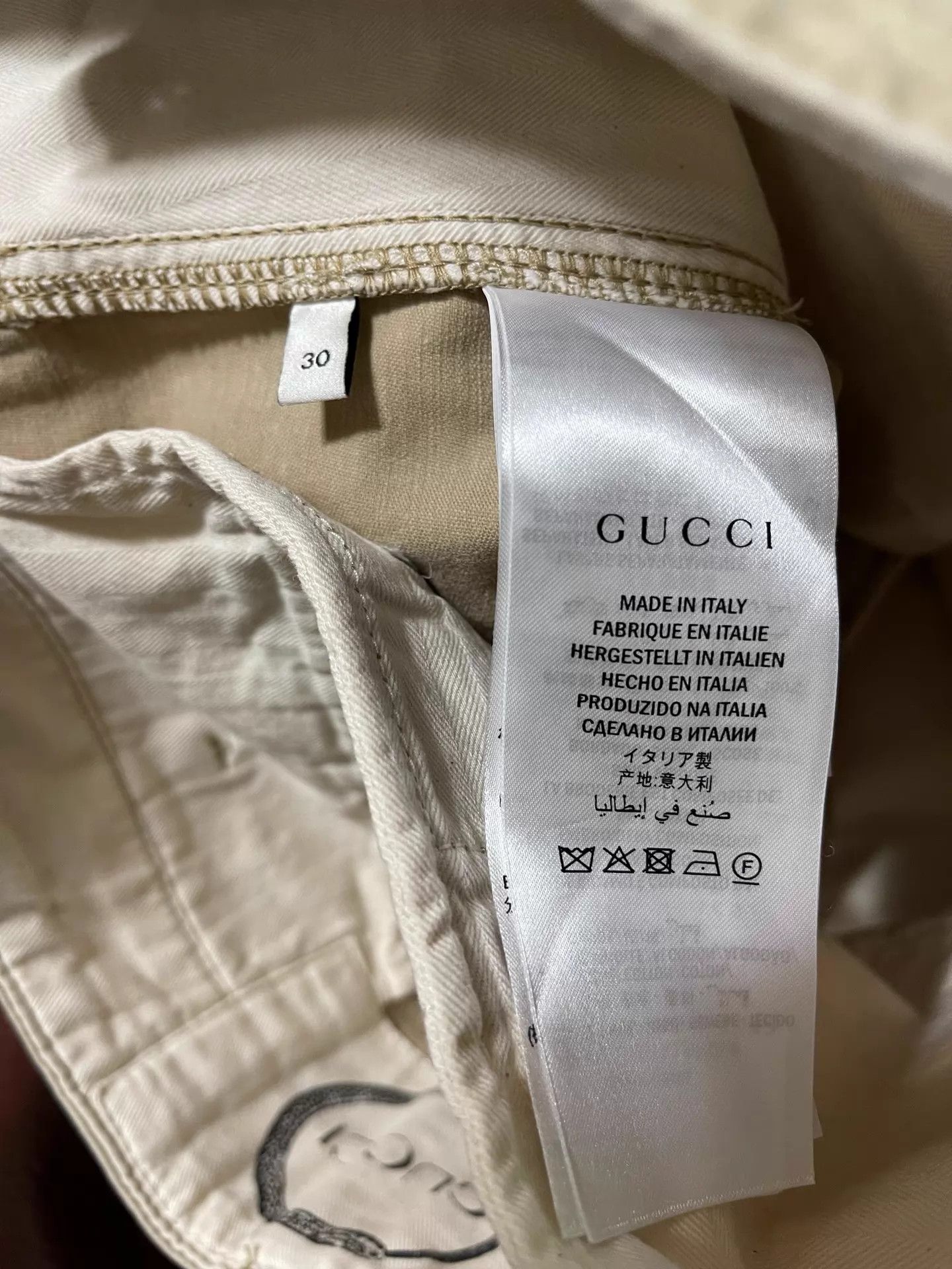 Gucci Gucci Chinese Dragon Embroidered Slim Cotton Pants 30 Size US 30 / EU 46 - 9 Thumbnail