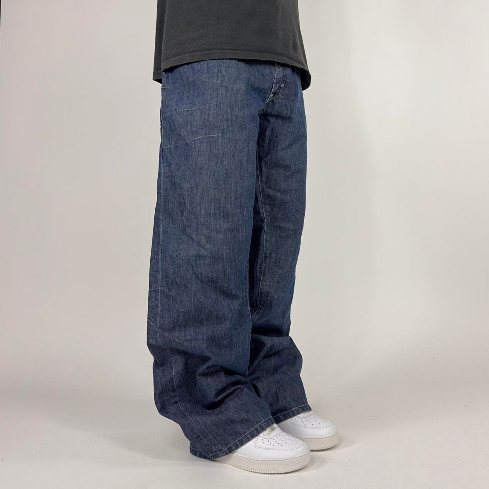 Levi's × StraightFaded Y2k Levi's Wide-Leg Baggy Streetwear Skater Denim Jeans Size US 38 / EU 54 - 5 Thumbnail