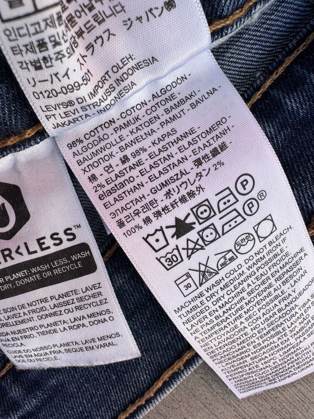 Levi's LEVI’S BLUE DENIM JEANS 502 WATERLESS SIZE 34 x 30 Size US 34 / EU 50 - 7 Thumbnail