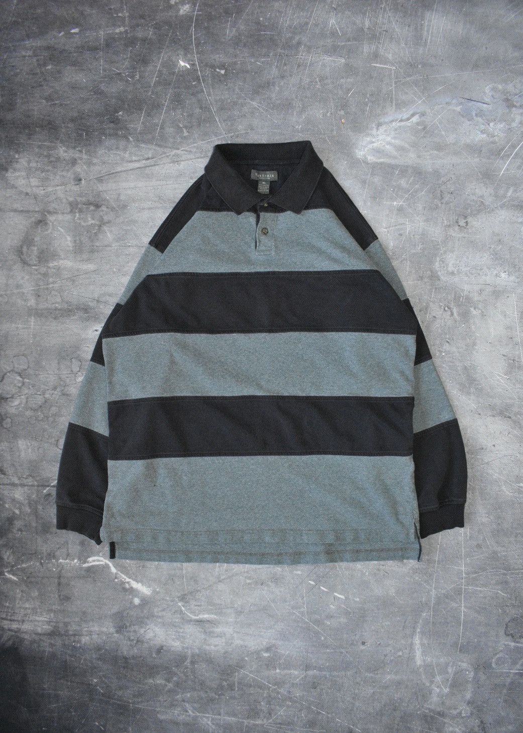 Van Heusen × Vintage Vintage Van Heusen Long-sleeve Rugby Polo (XL) Size US XL / EU 56 / 4 - 1 Thumbnail