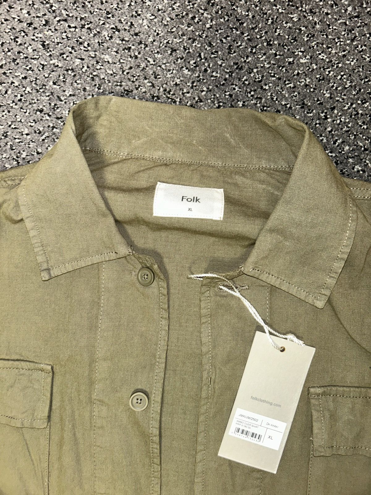 Folk Folk Men's Army Utility Ammo Shacket RRP £160 Size US XL / EU 56 / 4 - 2 Thumbnail