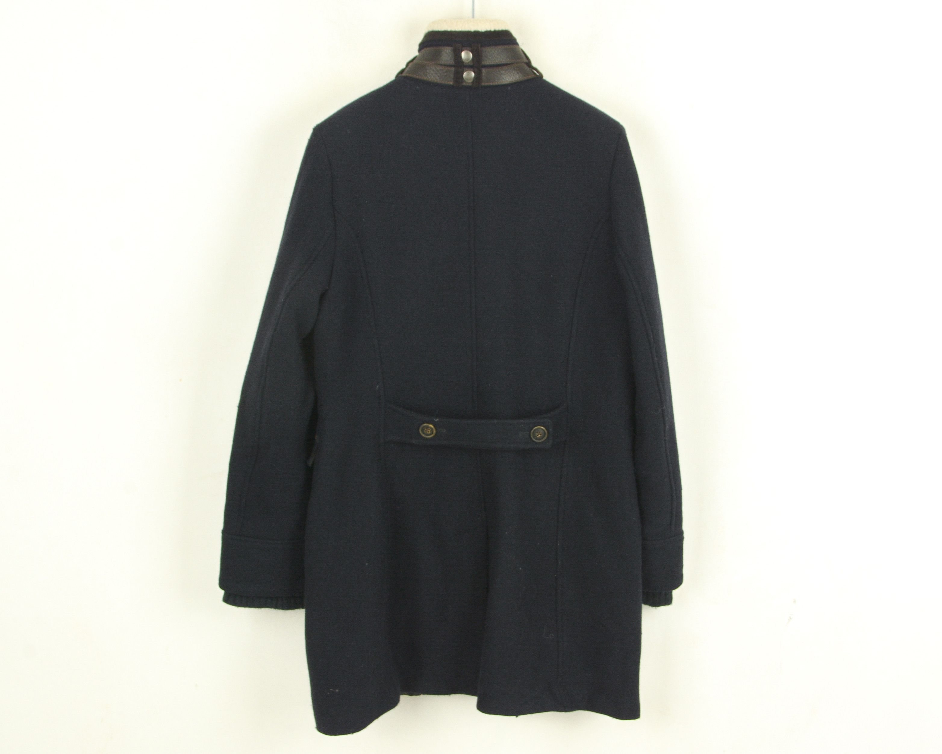 Tommy Hilfiger Women L Coat Jacket EU 44 Winter Wool Mac US 12 Faux Fur Size L / US 10 / IT 46 - 4 Thumbnail