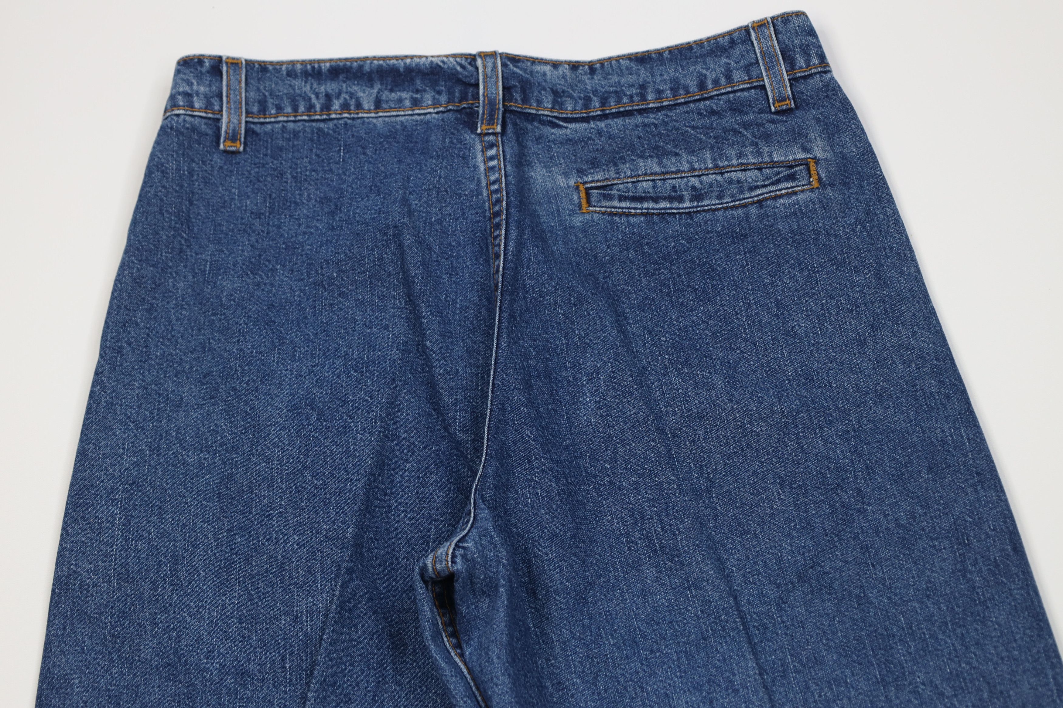 Levi's Vintage 90s Levis Flared Wide Leg Denim Jeans Blue Cotton Size 28" / US 6 / IT 42 - 9 Thumbnail