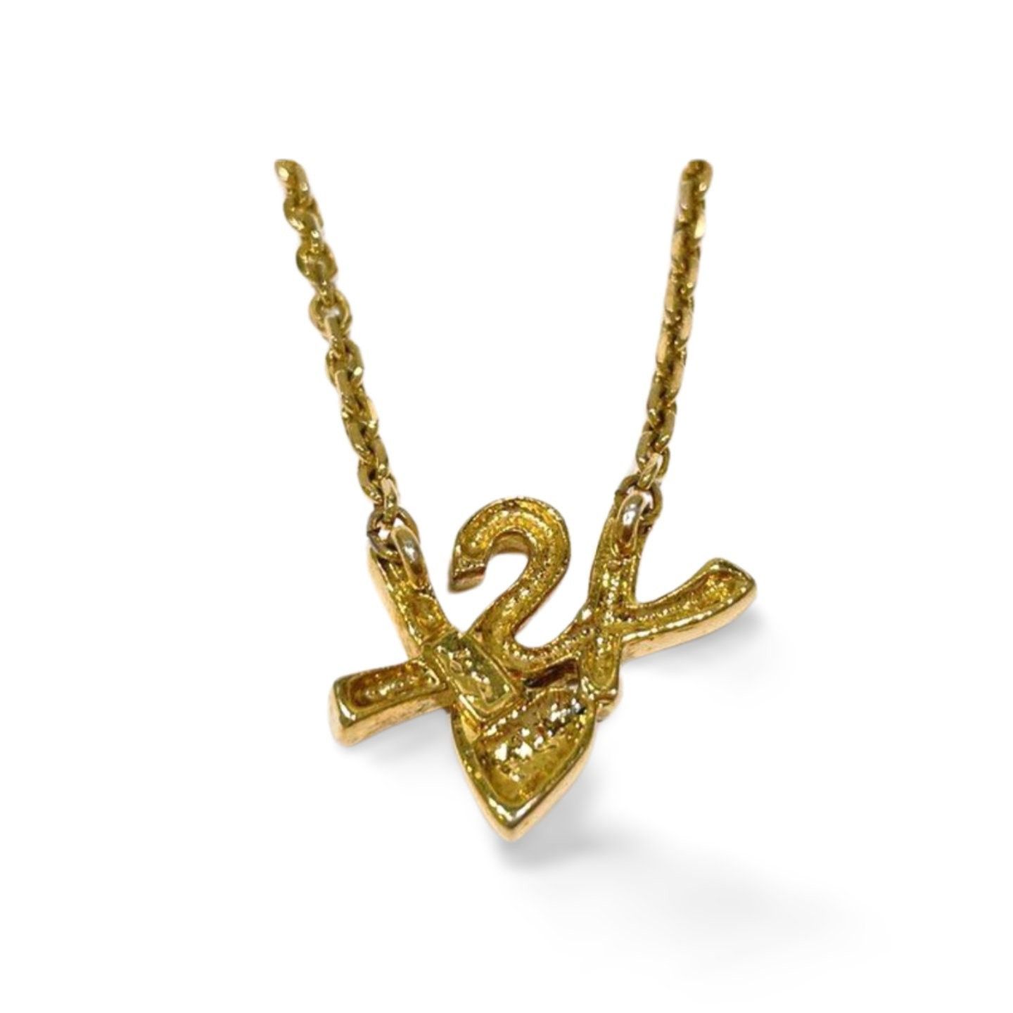 Yves Saint Laurent Vintage Yves Saint Laurent necklace with logo and heart Size ONE SIZE - 7 Thumbnail