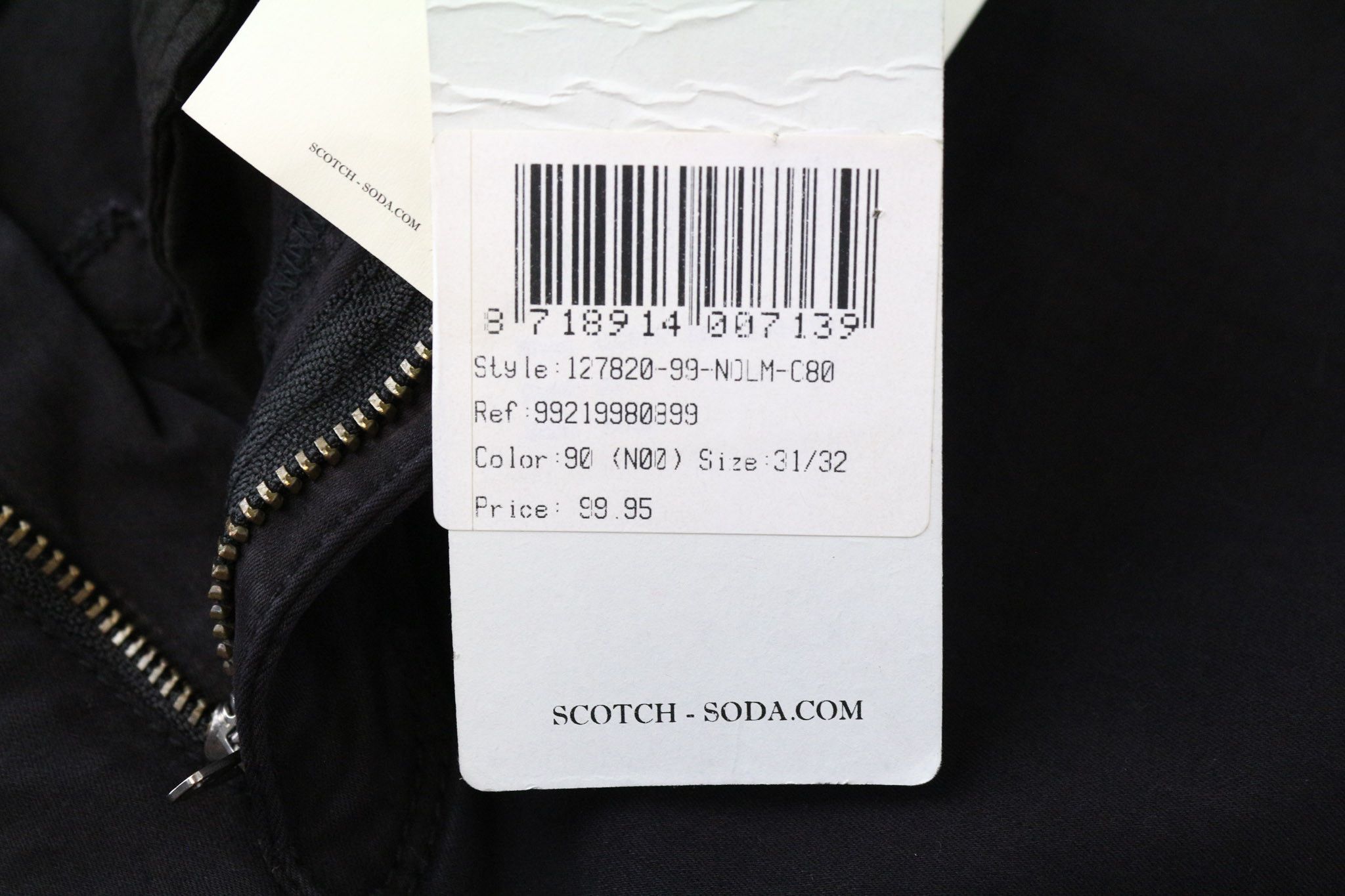 Maison Scotch LA BOHEMIENE W31/L32 Black Skinny Stretch Jeans 75635 Size 31" - 5 Thumbnail