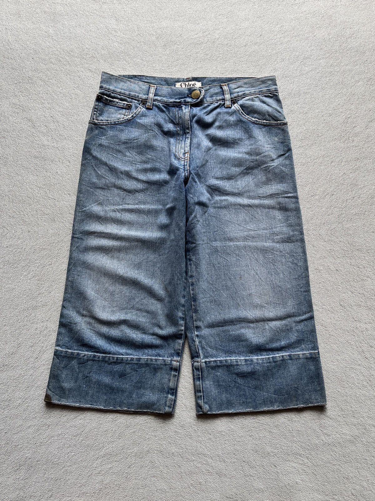 Chloe 2000s CHLOE Jorts Denim Size 30" / US 8 / IT 44 - 1 Thumbnail