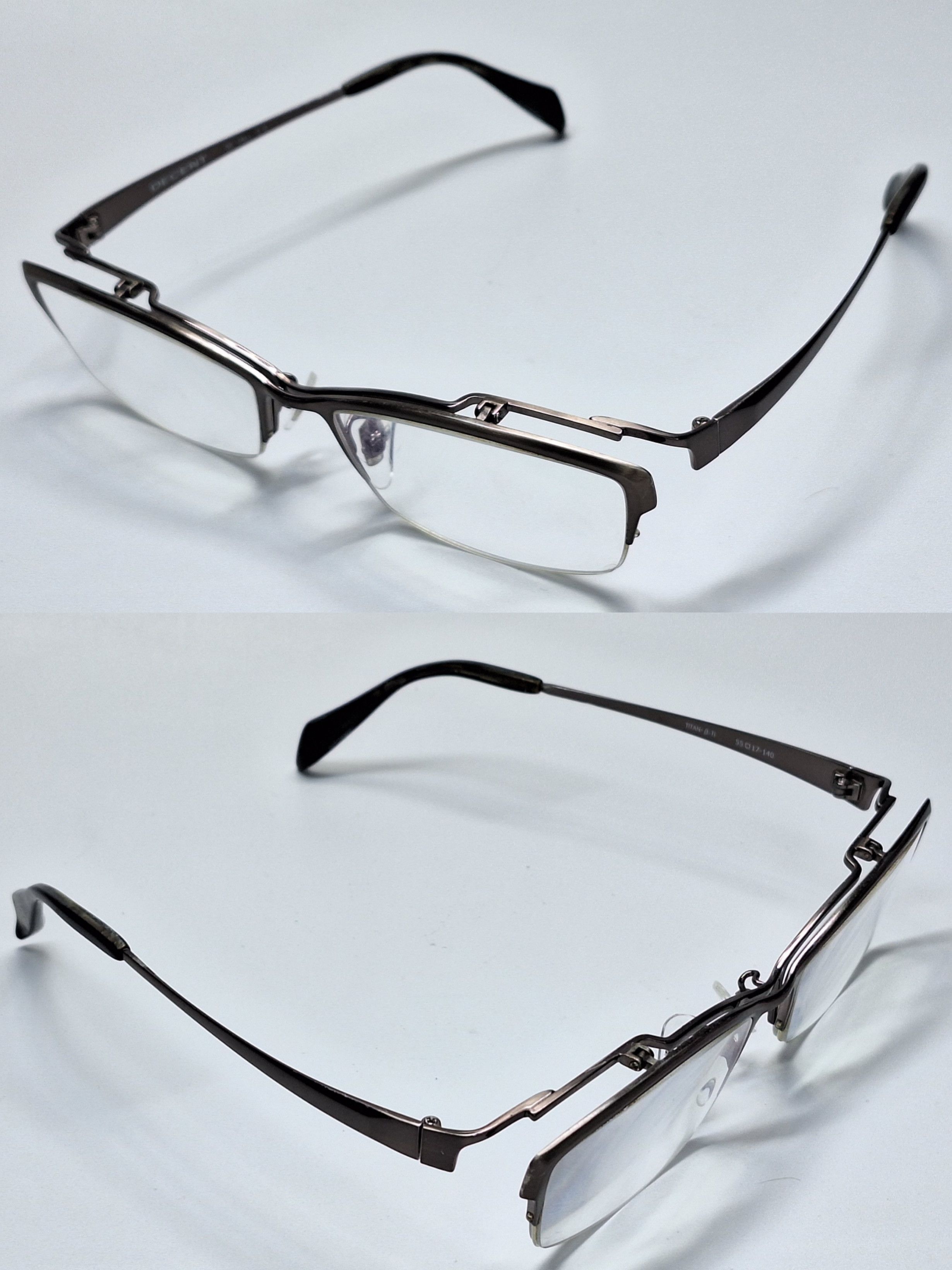 Vintage DECENT DC-3461 Hasegawa Sabae Titanium Flip-Up Eyeglass Size ONE SIZE - 9 Thumbnail