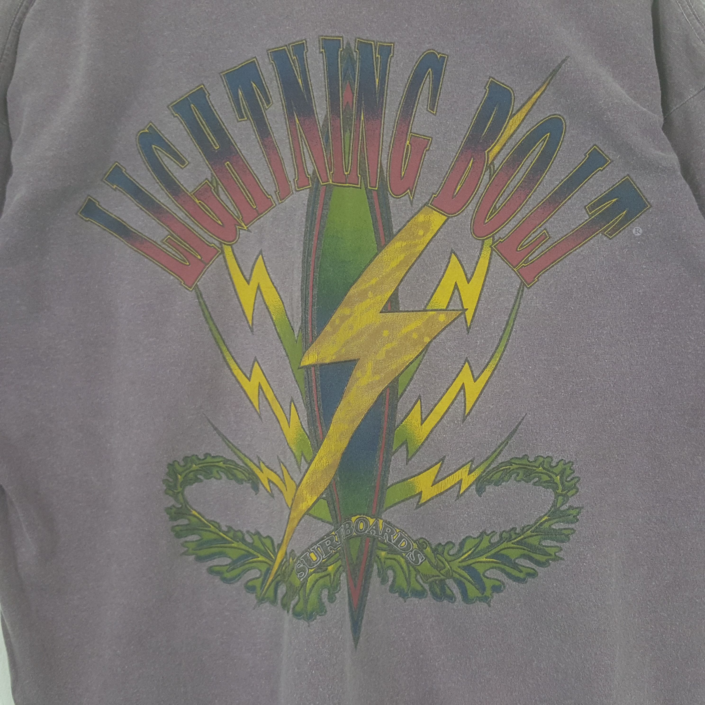Lightning Bolt × Vintage Vintage 90's Lightning Bolt American Surf Style Tshirt Size US XL / EU 56 / 4 - 2 Thumbnail