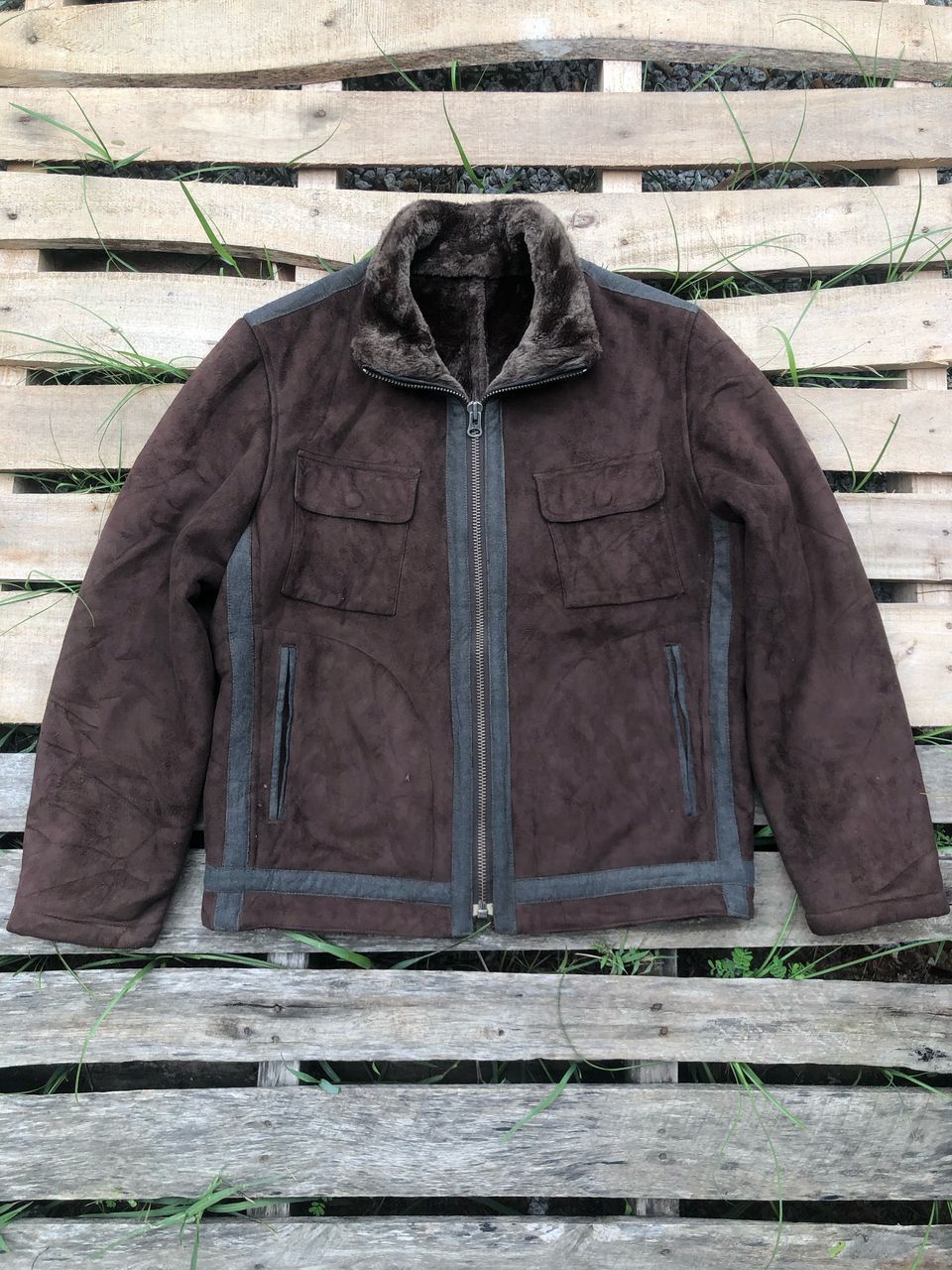 Leather Vintage Brummell Suede Leather Jacket Size US M / EU 48-50 / 2 - 1 Thumbnail