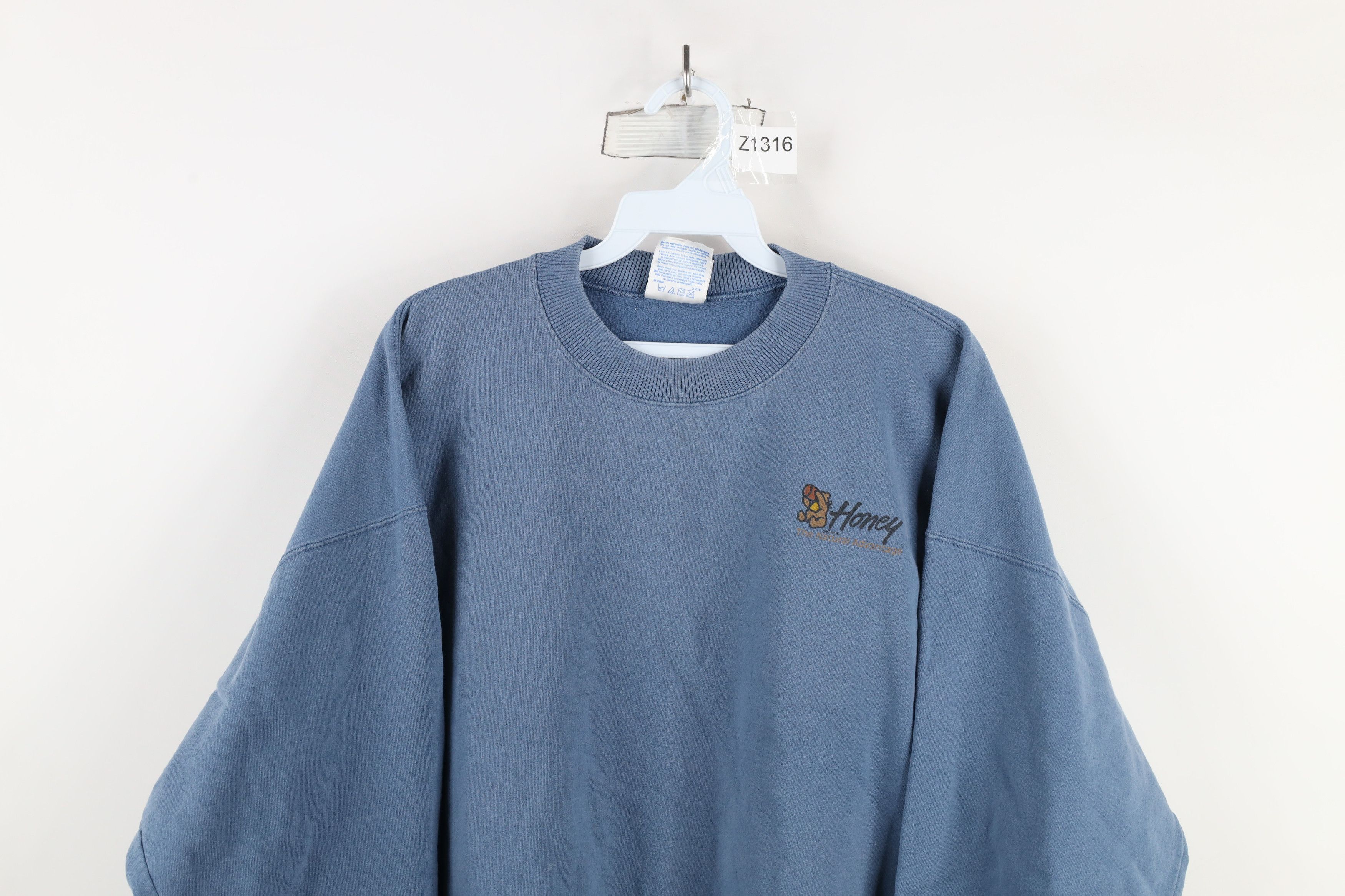 Vintage Vintage 90s Streetwear The Nature Advantage Sweatshirt Blue Size US XL / EU 56 / 4 - 2 Thumbnail
