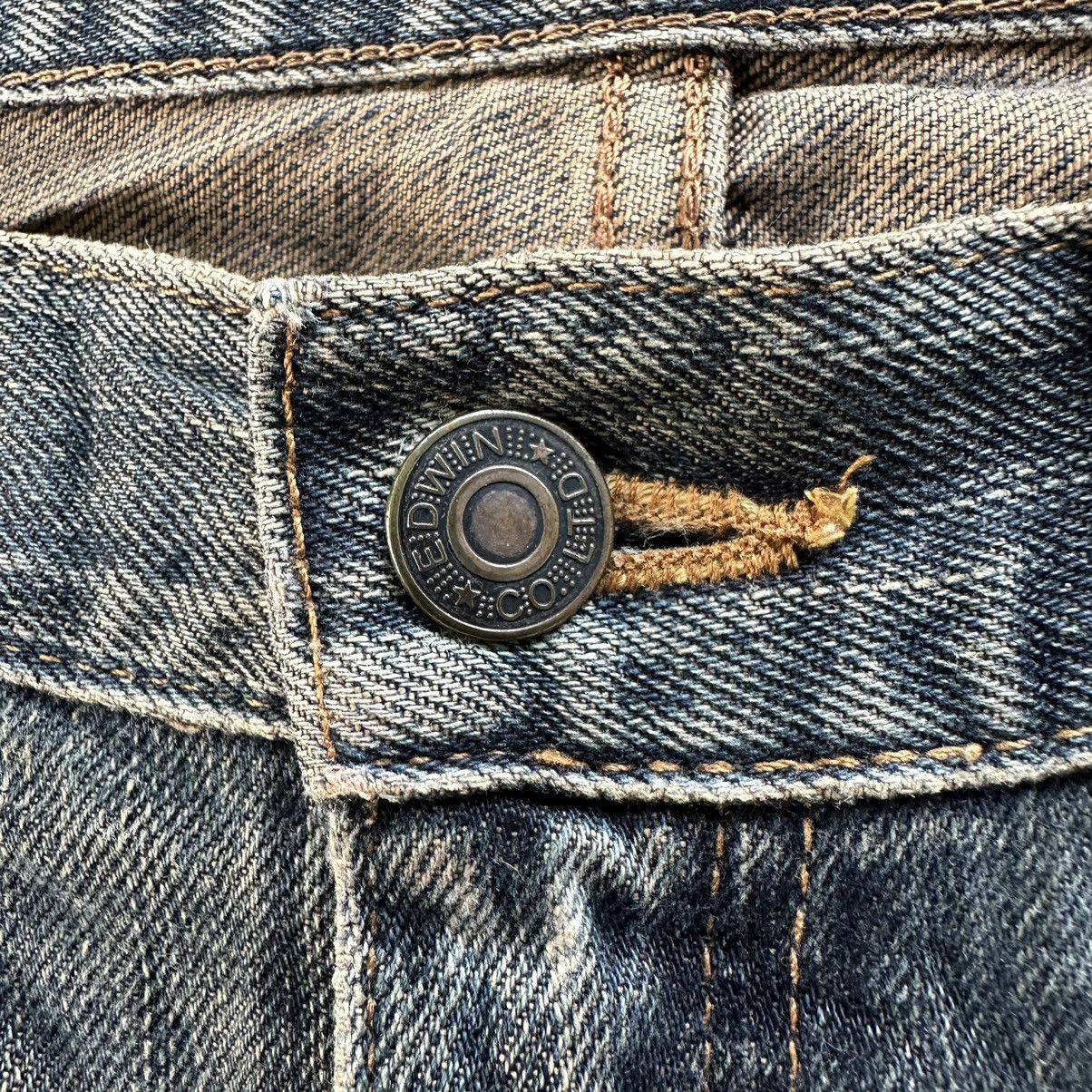 Japanese Brand Vintage Edwin Distressed Rusty Faded Denim Jean Pant Size US 30 / EU 46 - 7 Thumbnail
