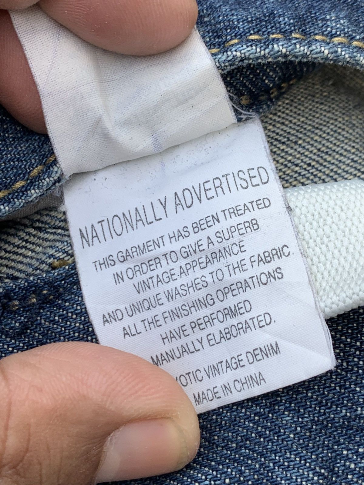 Japanese Brand DISTRESSED FLARE LOLITA JEANS. Size US 34 / EU 50 - 14 Thumbnail