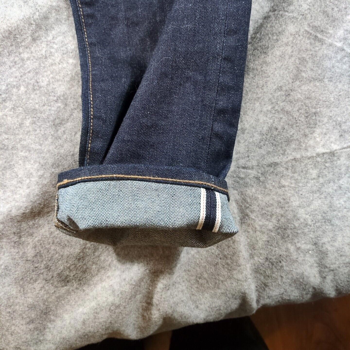 Uniqlo Uniqlo Jeans Mens 35x31 Blue Slim Straight Fit Stretch Size US 35 - 5 Thumbnail