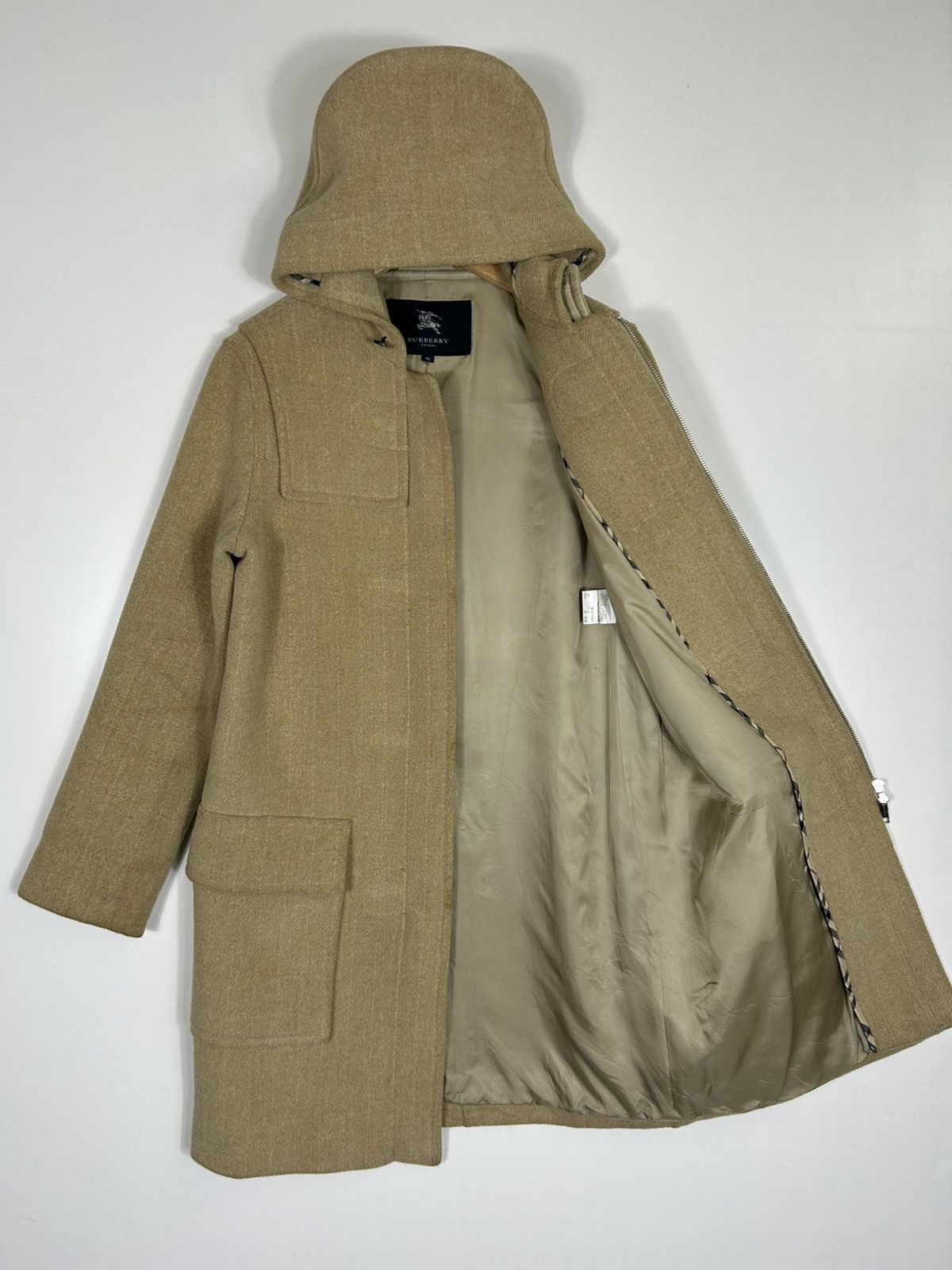 Burberry Burberry London Hooded Wool Coat Camel Beige Women’s Size 38 Size XS / US 0-2 / IT 36-38 - 9 Thumbnail