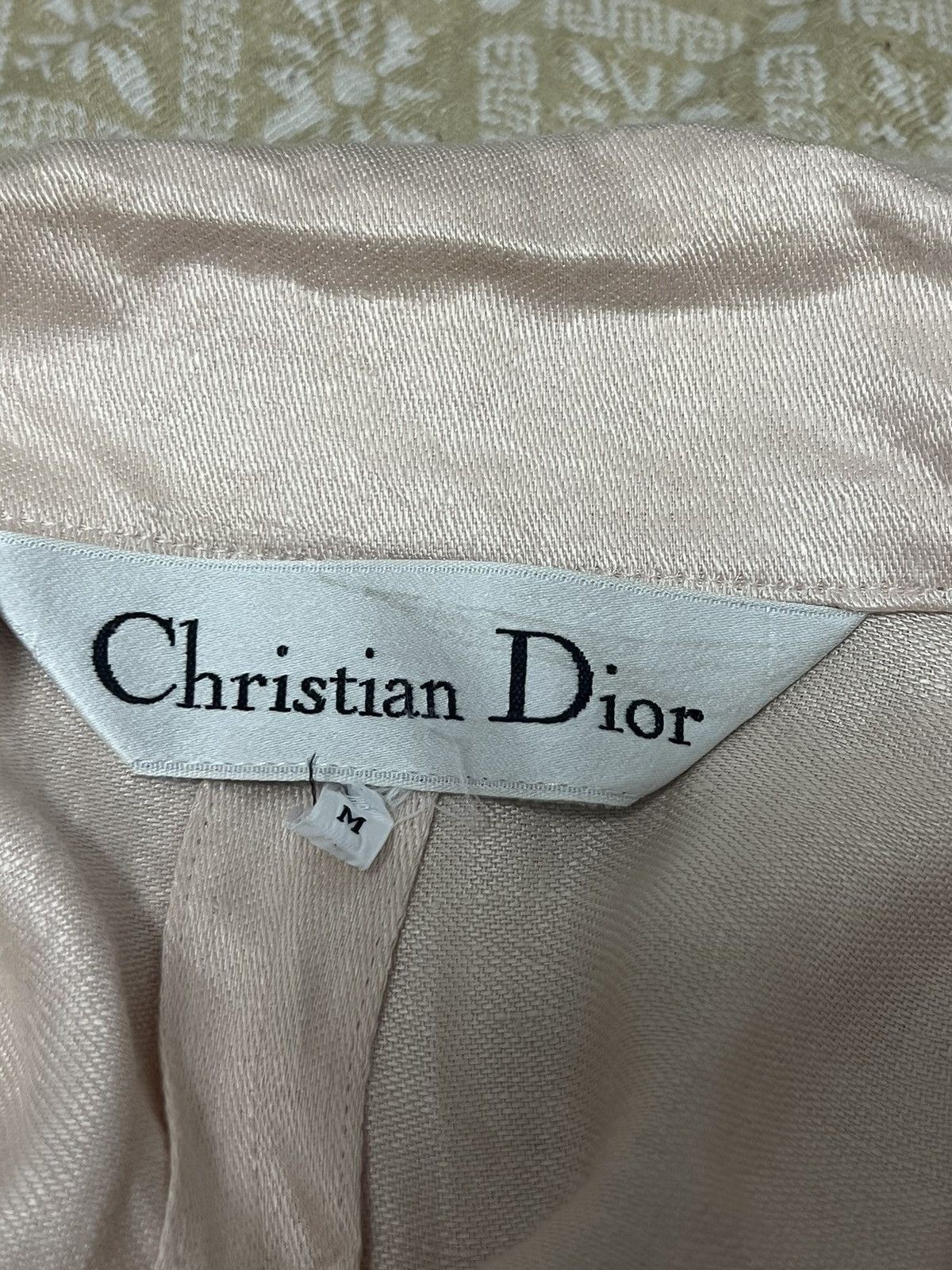 Christian Dior Monsieur × Vintage CHRISTIAN DIOR SOFT PINk jacket one button 1button Size M / US 6-8 / IT 42-44 - 8 Thumbnail