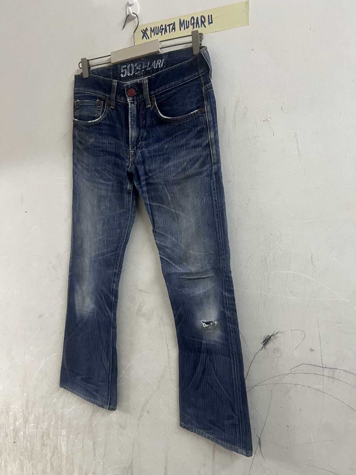 Designer × If Six Was Nine × Japanese Brand THRASHED FLARE EDWIN 503 DISTRESSED DENIM PANT Size US 32 / EU 48 - 7 Thumbnail