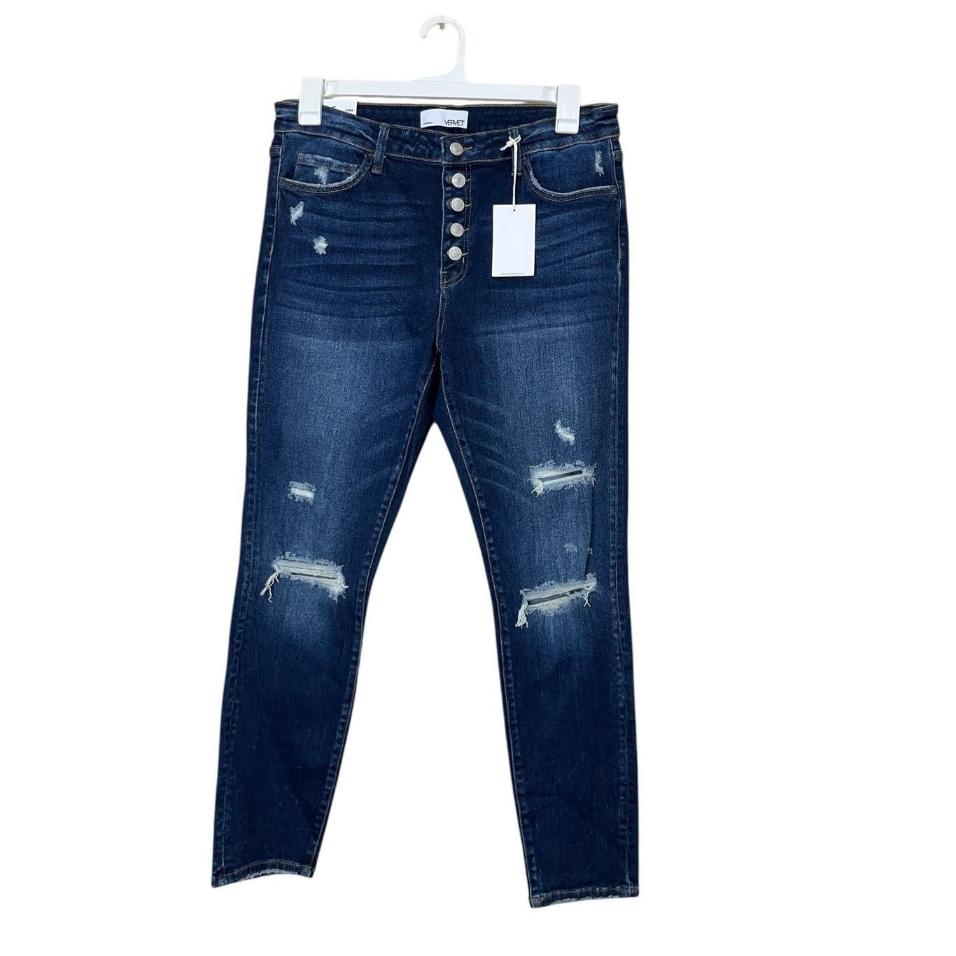 Other Vervet Amber Mid Rise Skinny Jeans Dark Wash size 32 NWT Size 32" / US 10 / IT 46 - 1 Thumbnail