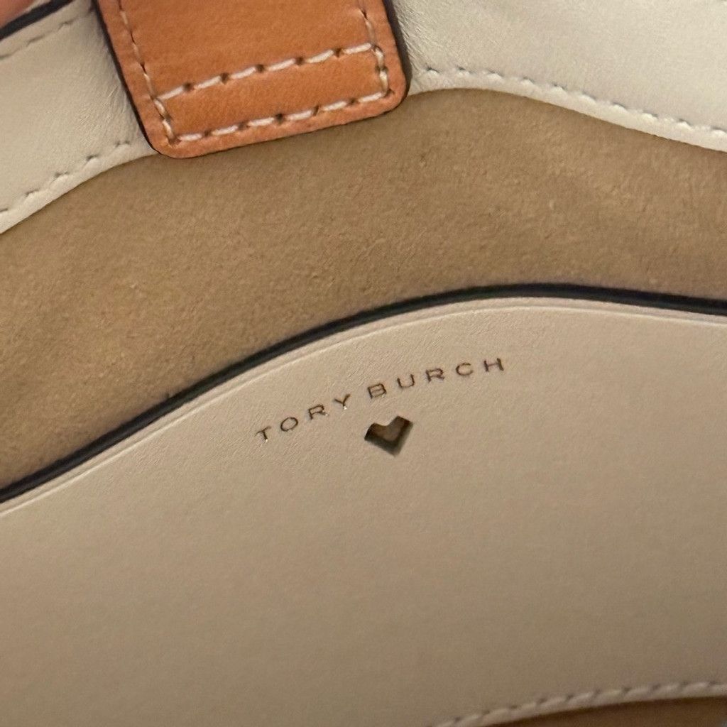 Tory Burch Tory Burch Mini T Monogram Perforated Leather Tote Crossbody Size ONE SIZE - 10 Thumbnail