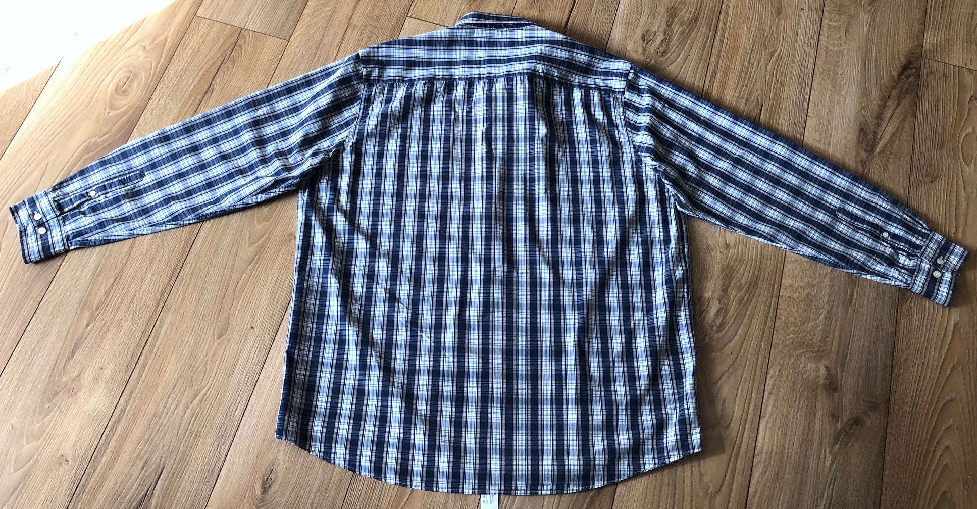 Other Men's checked shirt navy blue-beige Basefield 2XL/3XL Size US XXL / EU 58 / 5 - 6 Thumbnail