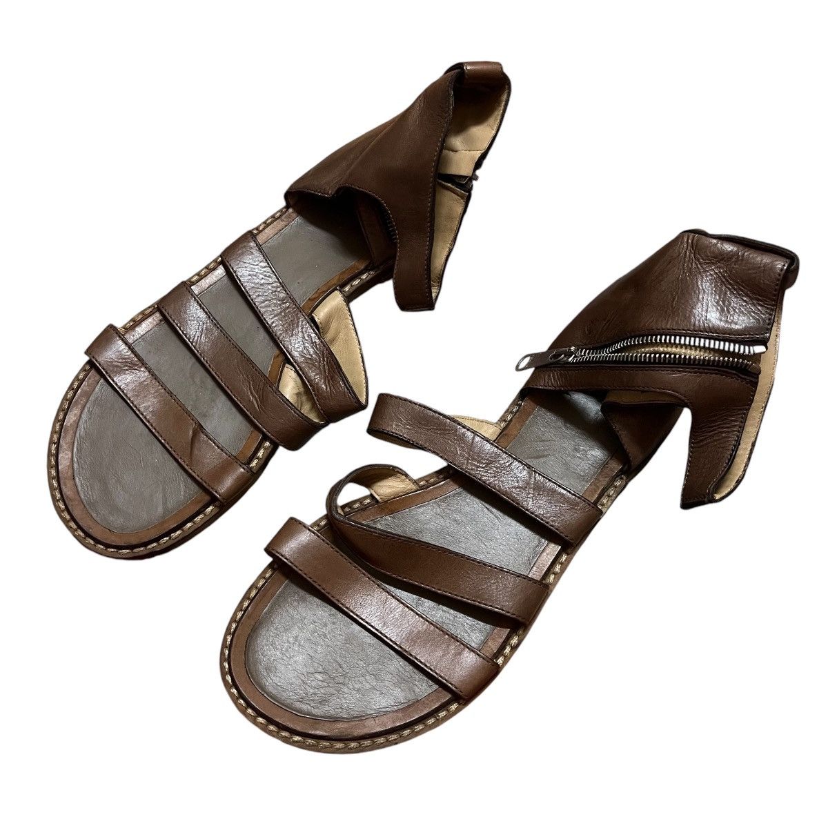 Christian Dior Monsieur × Dior Authentic Christian Dior Homme Leather Flat Sandals Size US 12 / IT 42 - 2 Thumbnail