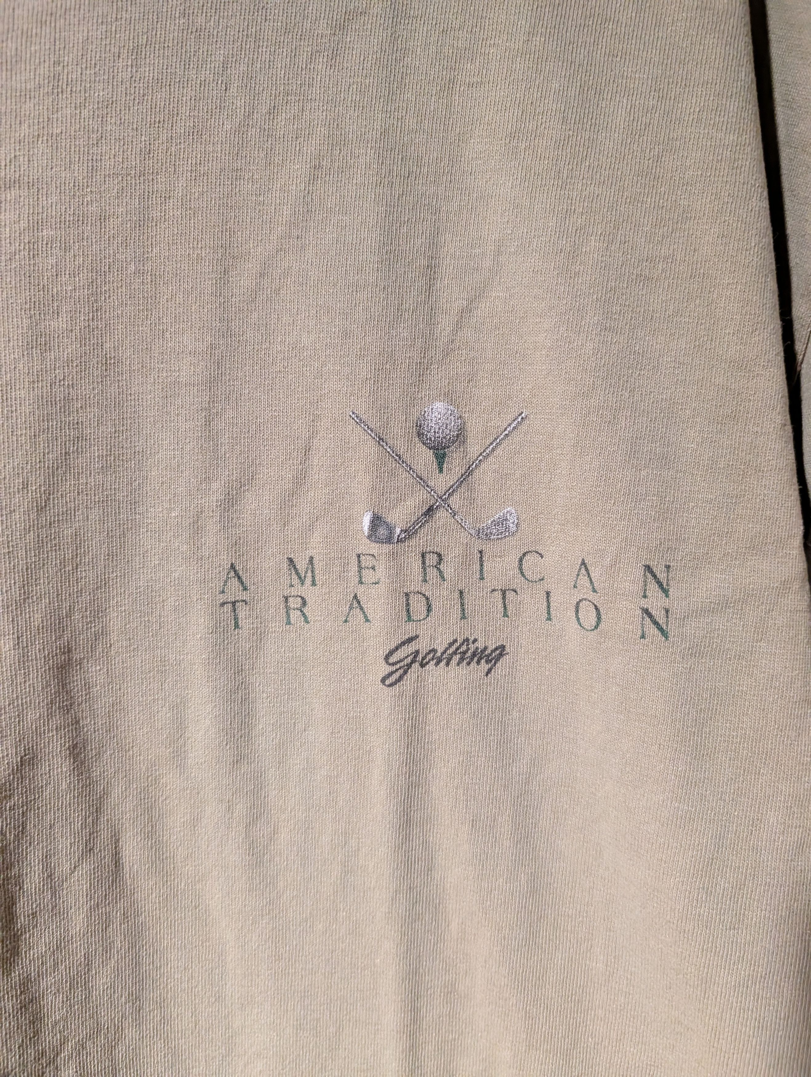 Sports Specialties VTG American Tradition Golfing Flag T-Shirt XL Sportswear Size US XL / EU 56 / 4 - 7 Thumbnail