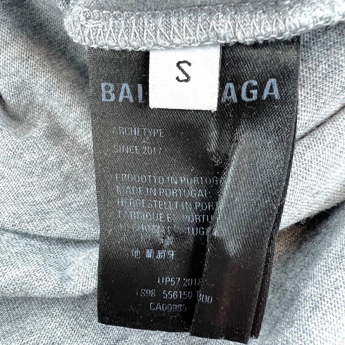 Balenciaga Balenciaga Grey Campaign Logo T Shirt Size US S / EU 44-46 / 1 - 5 Thumbnail