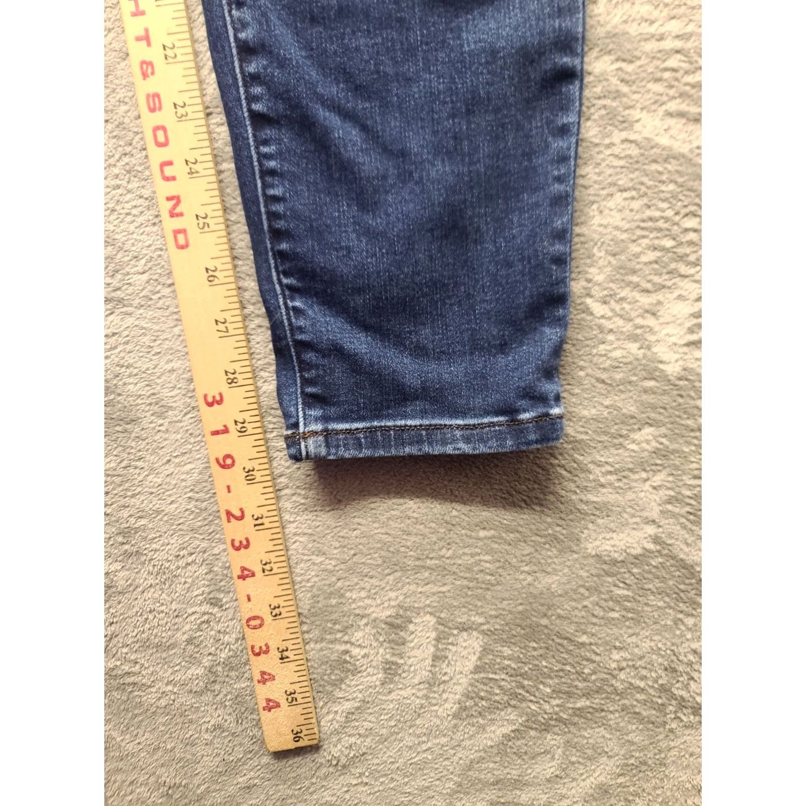 Vintage Judy Blue Jeans Slim Fit High Rise 11 Womens Boot Cut Blue Denim Comfort Distressed Spandex Size 30" / US 8 / IT 44 - 6 Thumbnail