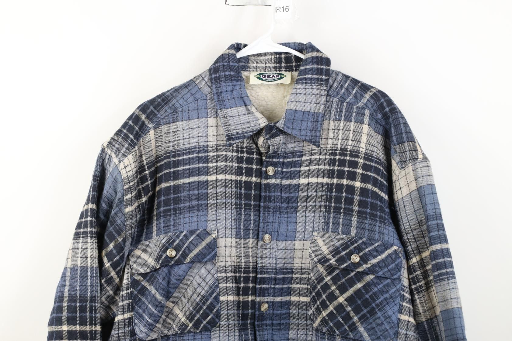 Vintage Vintage 90s Streetwear Fleece Lined Flannel Shirt Jacket Jac Size US XXL / EU 58 / 5 - 2 Thumbnail