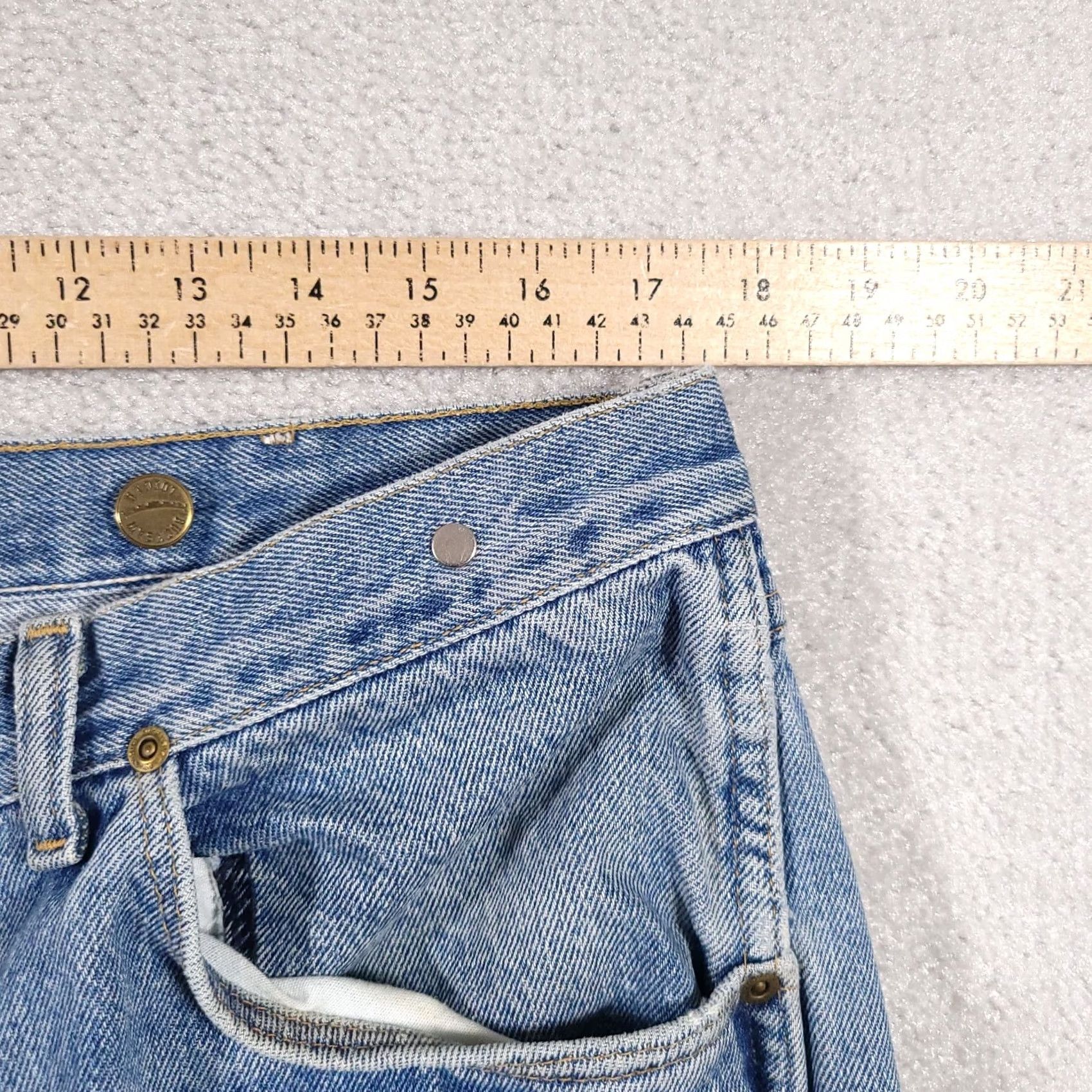 Wrangler VINTAGE Wrangler Jeans Mens 38 Blue 38x30 Actual 35x27 Straight Rugged Wear Suspender Size US 38 / EU 54 - 5 Thumbnail