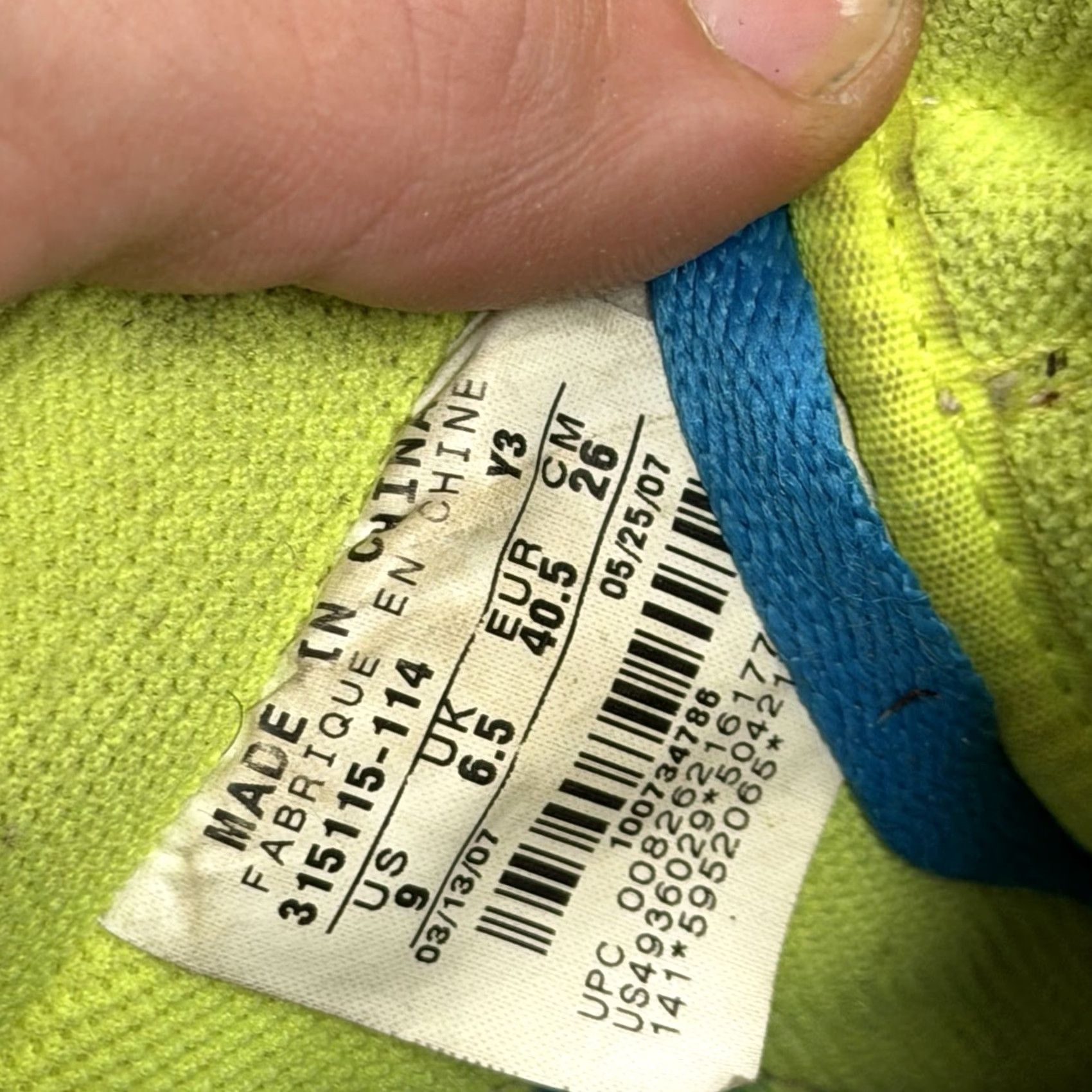 Nike VINTAGE Nike Air Force 1 Low '07 Net Plaid Volt Blue 2007 Wmns Size 9 AF1 315115-114 Sneakers Women Size US 7 / IT 37 - 4 Thumbnail