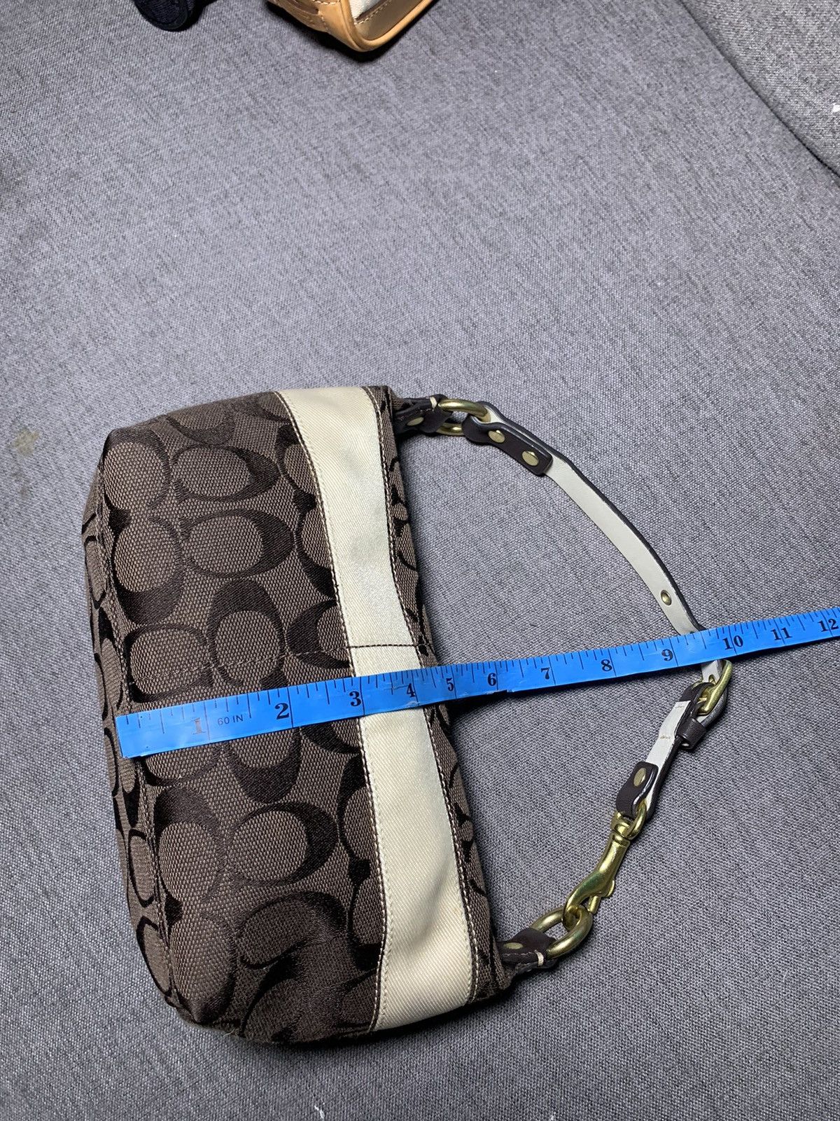 Coach COACH BROWN SIGNATURE MINI HOBO BAG Size ONE SIZE - 21 Thumbnail