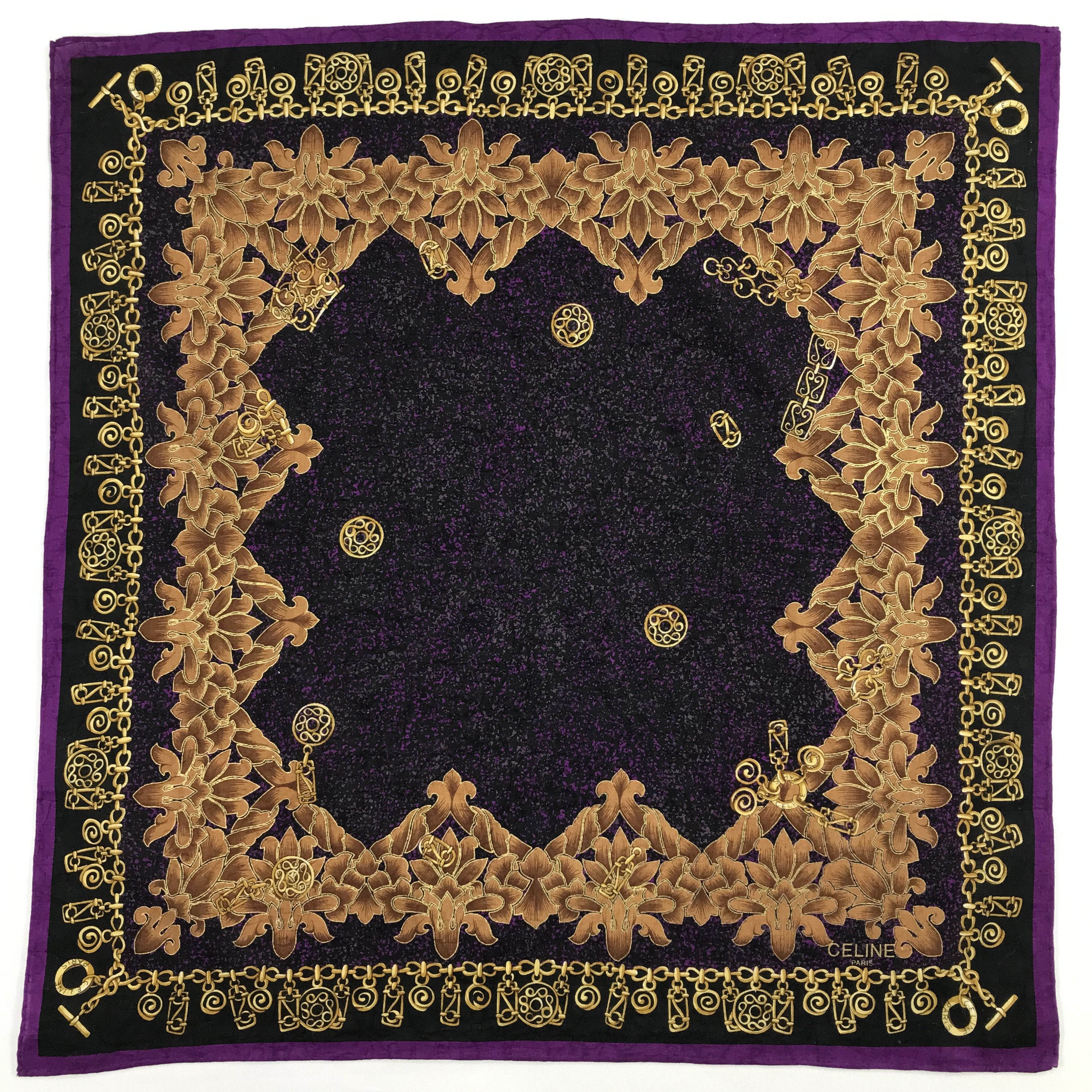 Celine × Vintage Celine Bandana / Handkerchief / Neckerchief - S1991 Size ONE SIZE - 1 Thumbnail