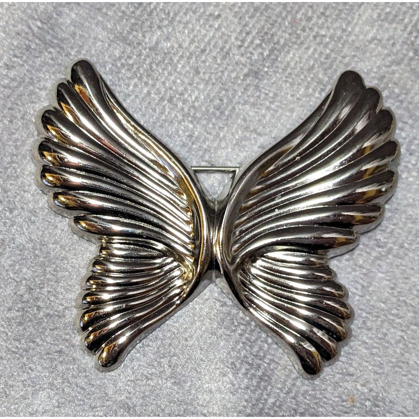 Other Vintage Repousse Style Silver Tone Butterfly Brooch Size ONE SIZE - 4 Thumbnail
