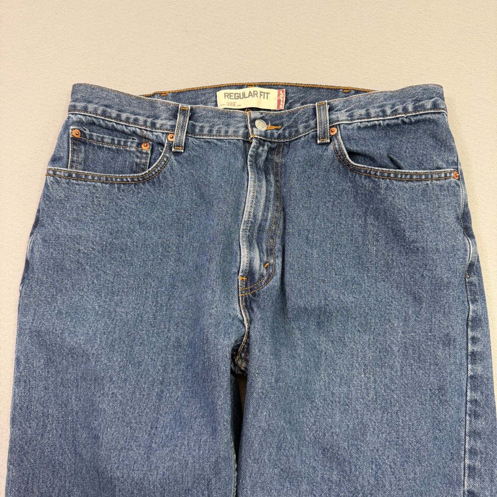 Levi's Vintage Levis 505 Jeans Men's 38x29 (Fits 38x27) Regular Size US 38 / EU 54 - 2 Thumbnail