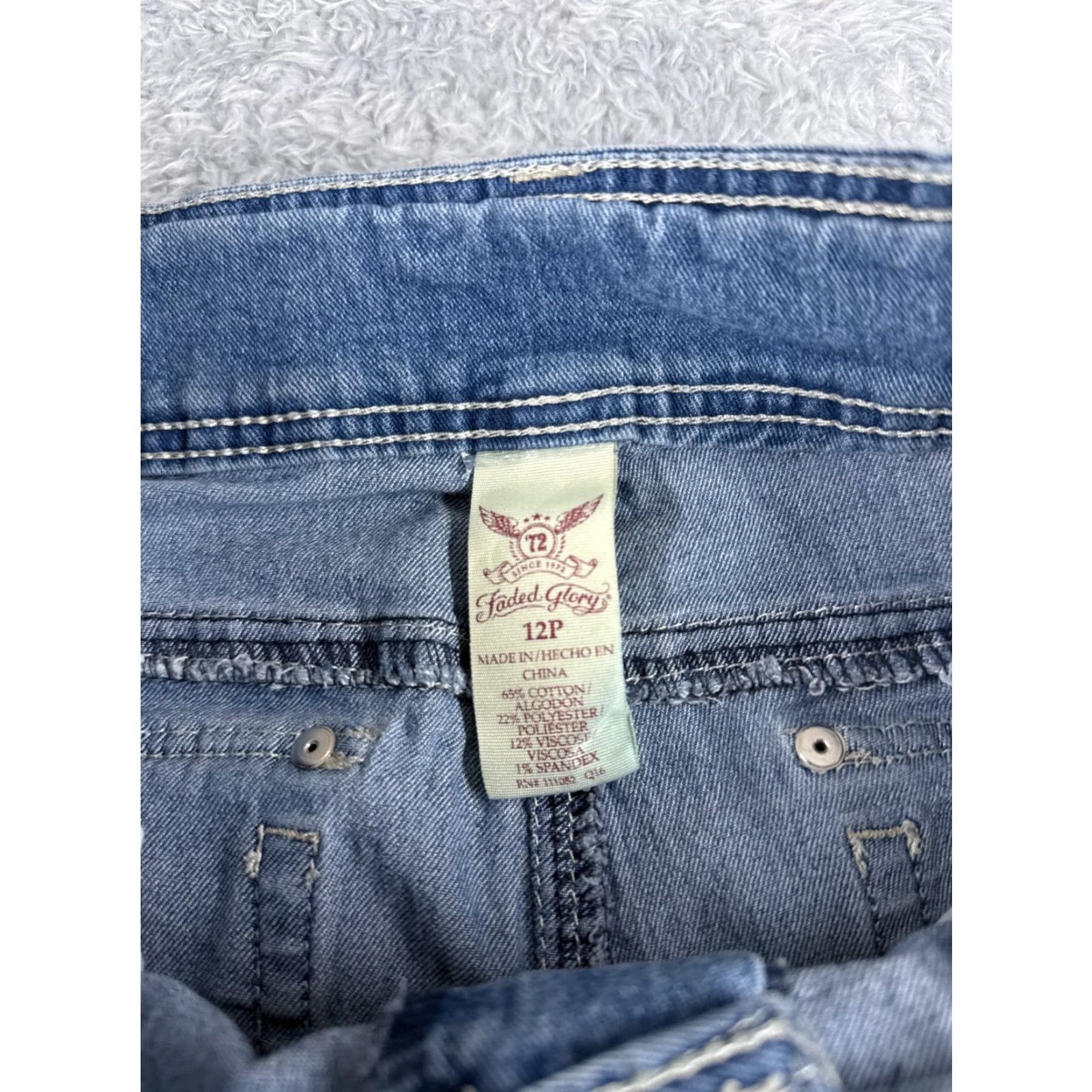 Faded Glory VINTAGE Faded Glory Jeans Women 12P Denim Bootcut Stretch Mid Rise 30x29 Blue Pants Ladies Boys? Size 34" / US 12 / IT 48 - 6 Thumbnail