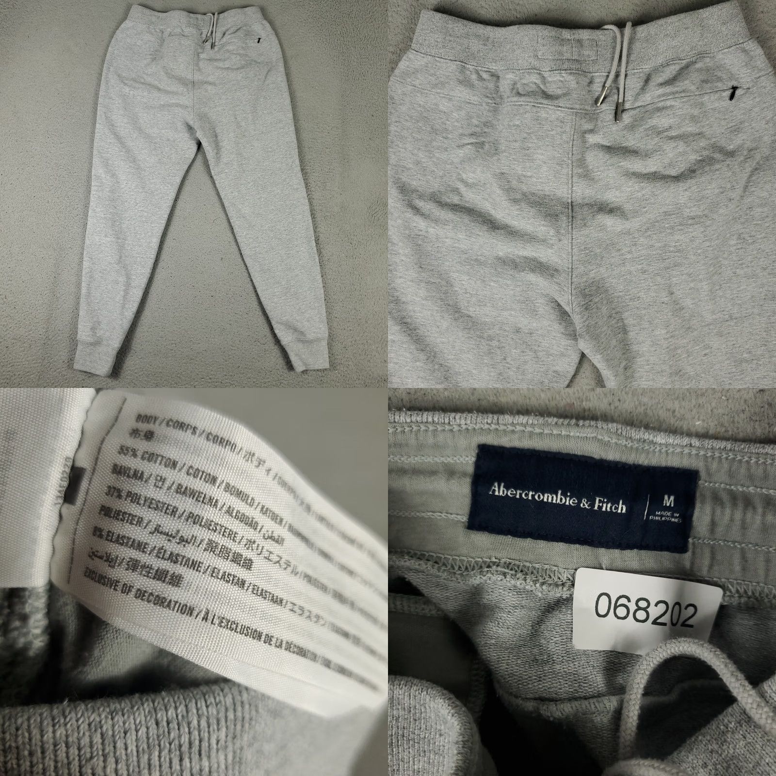 Abercrombie & Fitch Abercrombie & Fitch Men Medium Gray Lace Tie Sweatpants Size US 31 - 8 Thumbnail