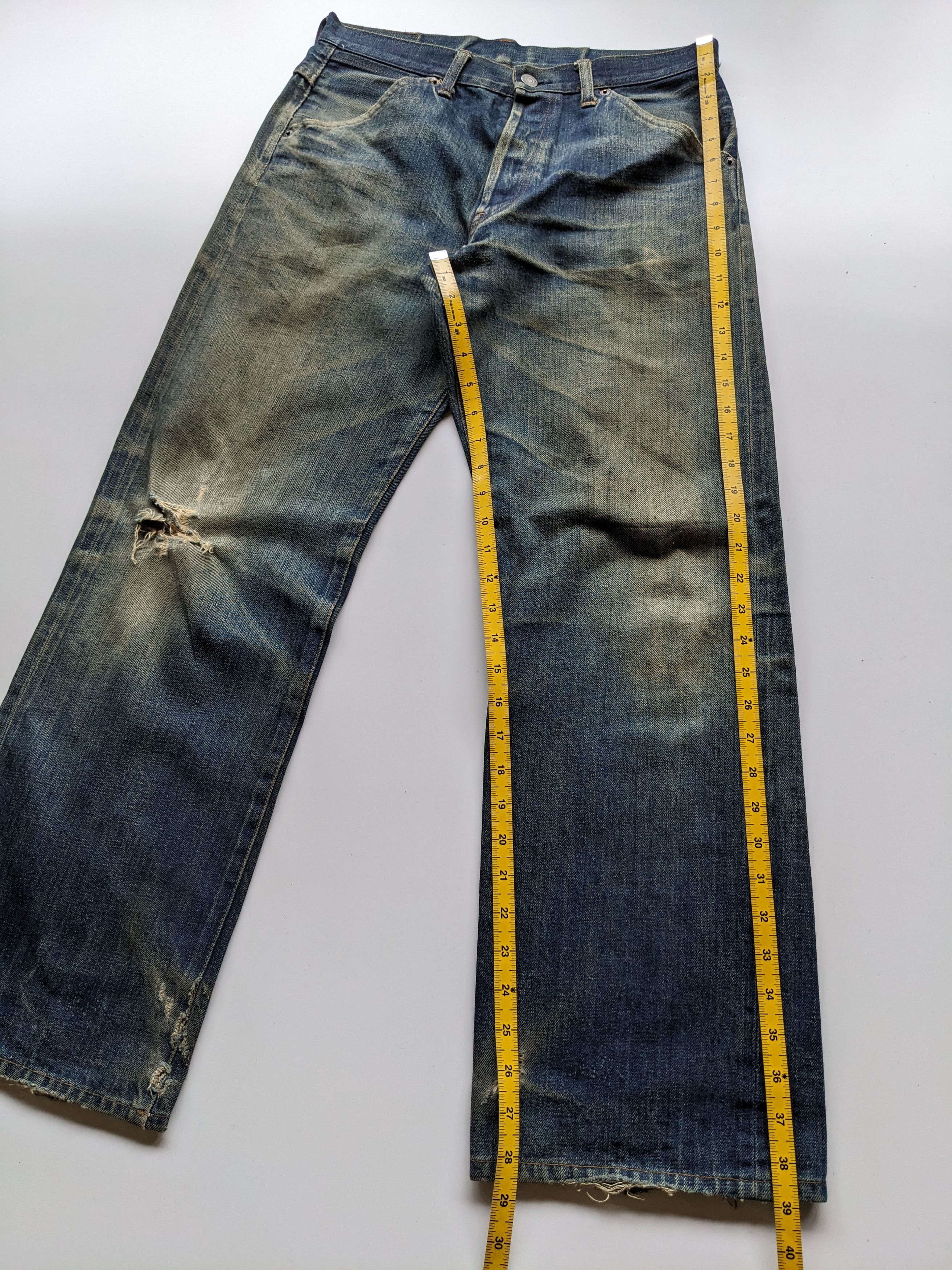 If Six Was Nine × Japanese Brand Vintage 1997 Virus denim mud wash selvedge Size US 31 - 8 Thumbnail