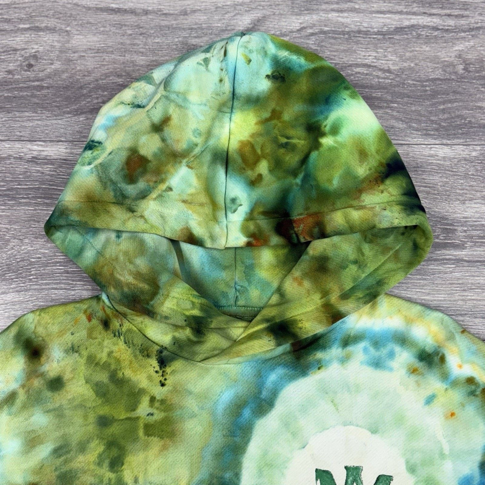Amiri Amiri Tie Dye Bones Hoodie ' Green ' | GREAT CONDITION! Size US M / EU 48-50 / 2 - 7 Thumbnail