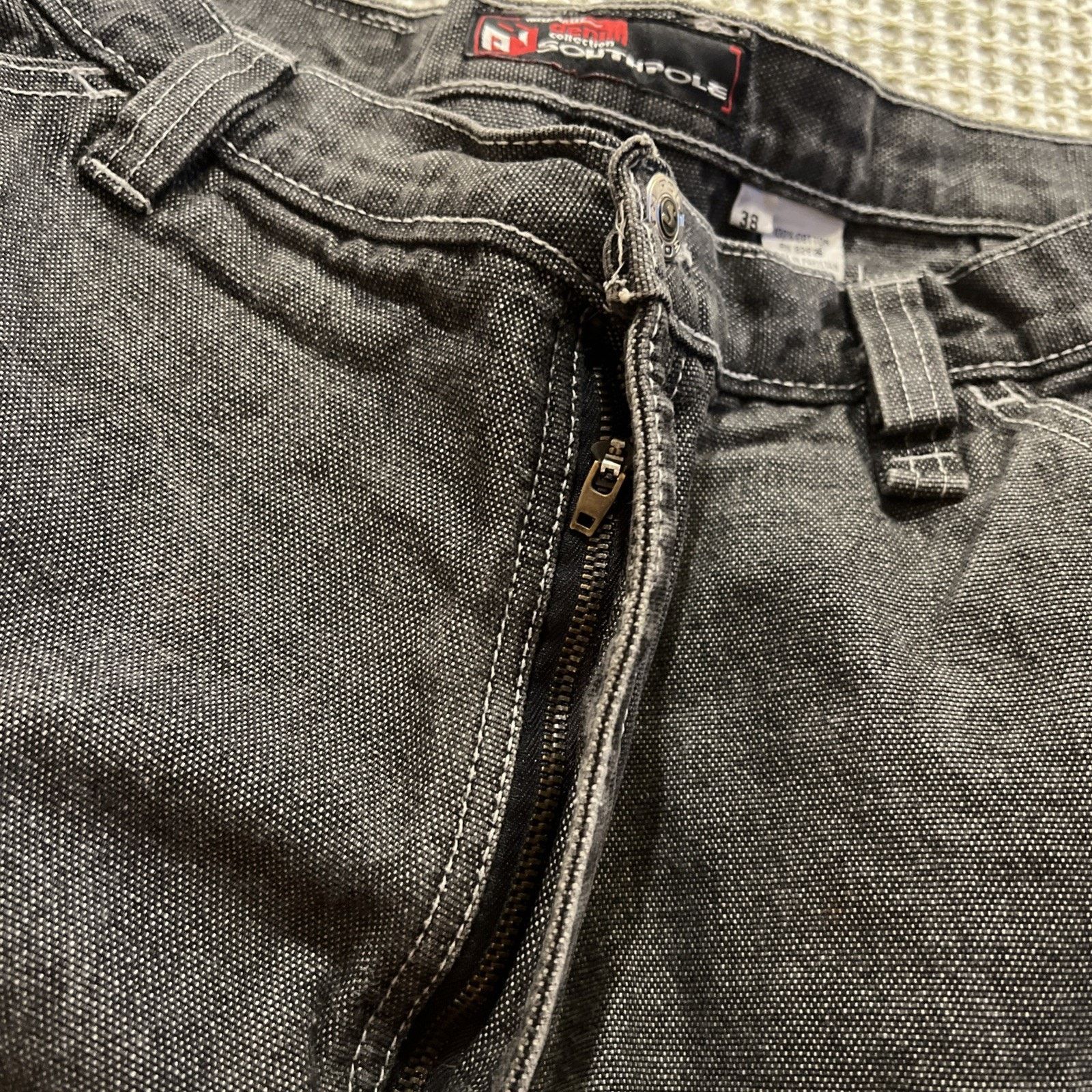 Southpole Southpole Y2K Baggy Shorts Jorts Size 38 Gray Denim JNCO Size US 38 / EU 54 - 17 Thumbnail