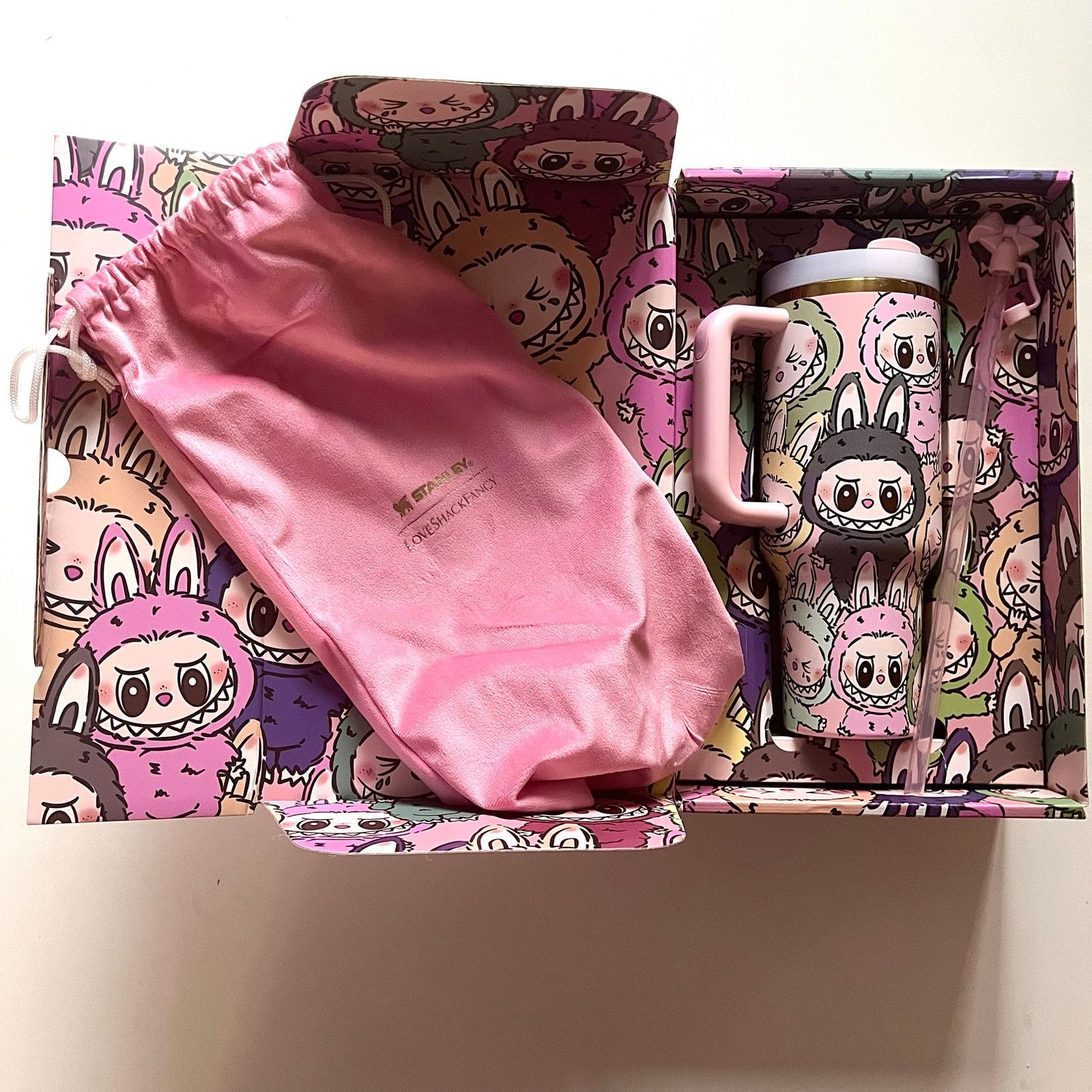 LoveShackFancy Labubu x LoveShackFancy x Stanley, Quencher Tumbler, 40 oz Size ONE SIZE - 2 Thumbnail