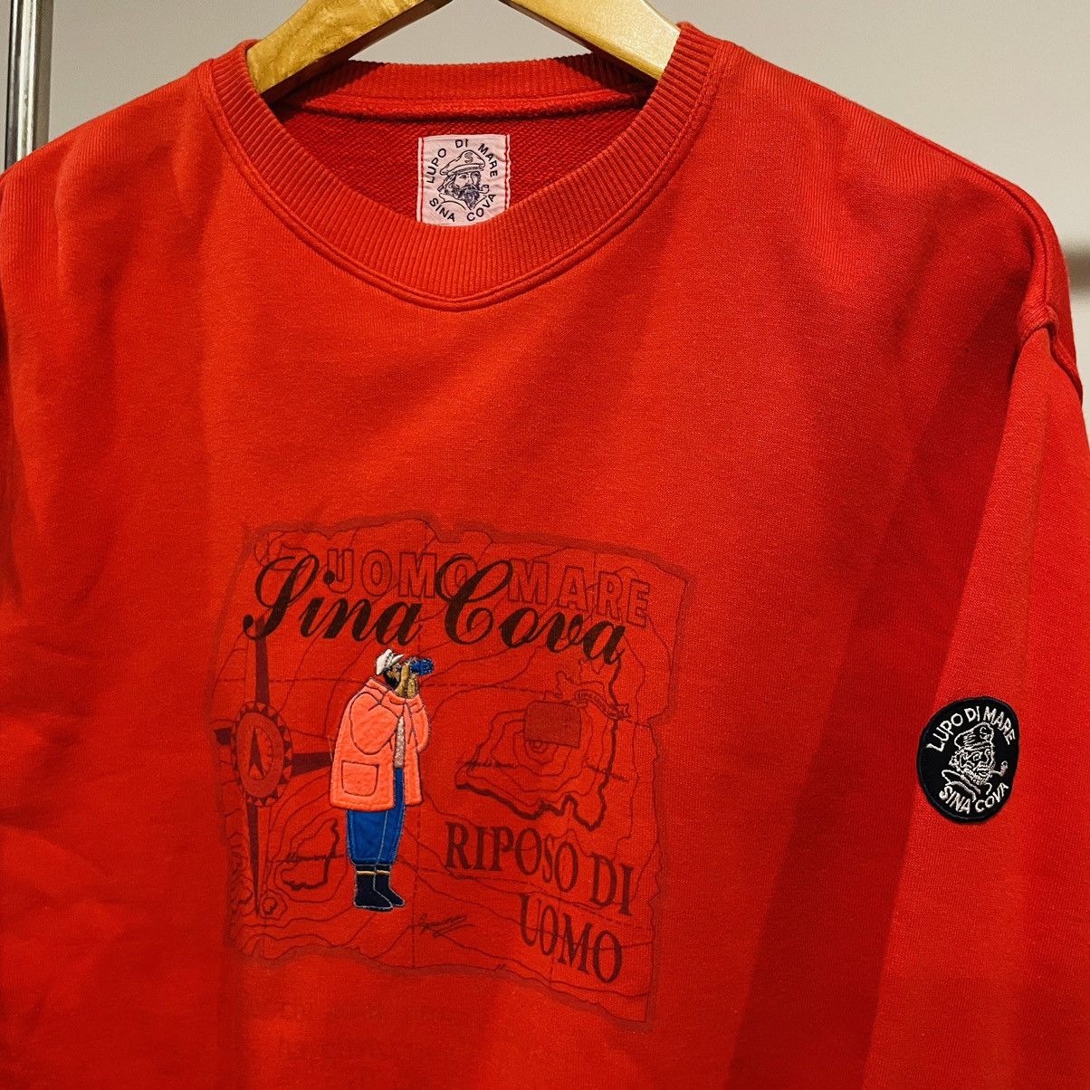 Vintage Vintage Lupo De Mare Boxy Fit Sweatshirt… Size US M / EU 48-50 / 2 - 3 Thumbnail