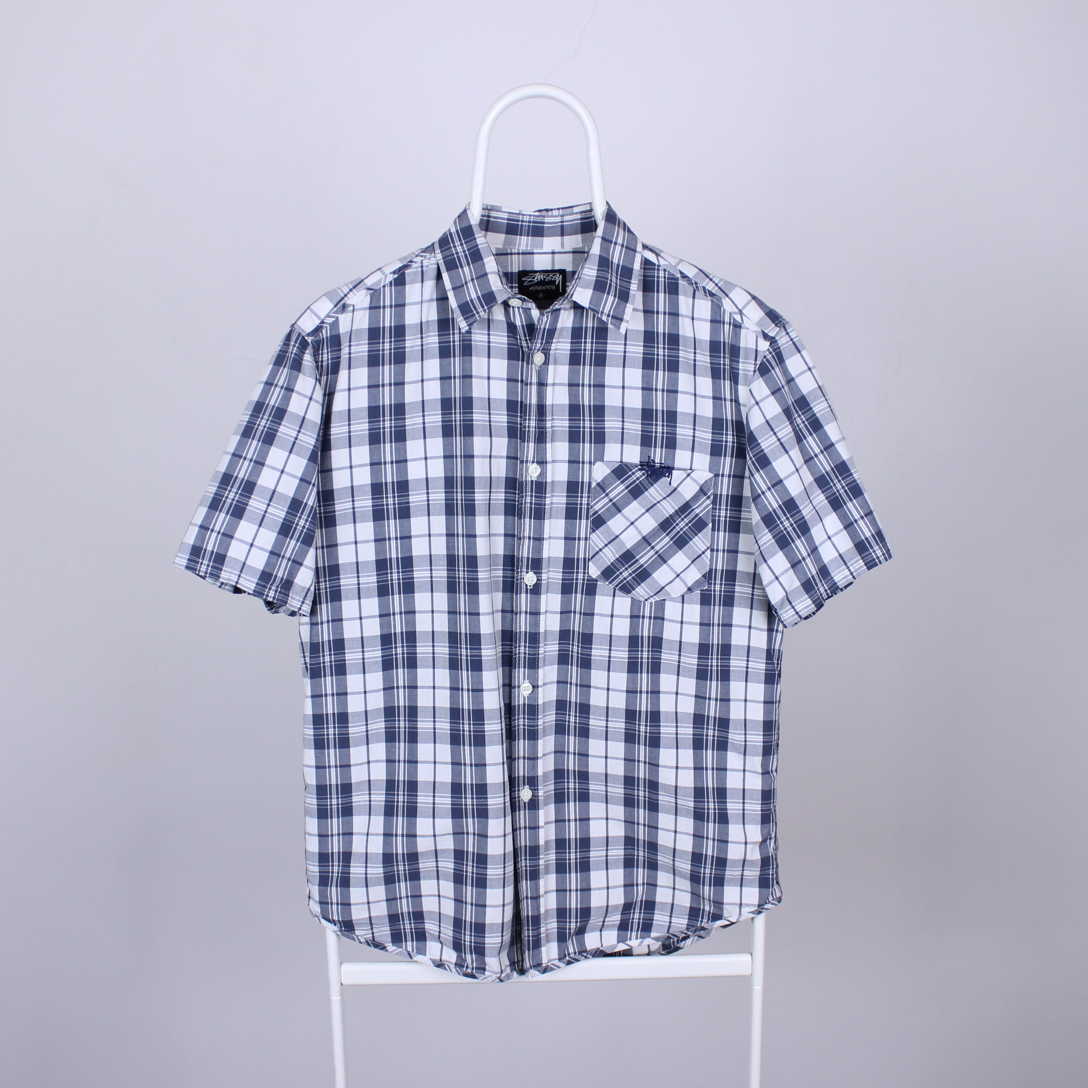Stussy Stussy checkered shirt logo shirt men buttons ups M Size US M / EU 48-50 / 2 - 9 Thumbnail
