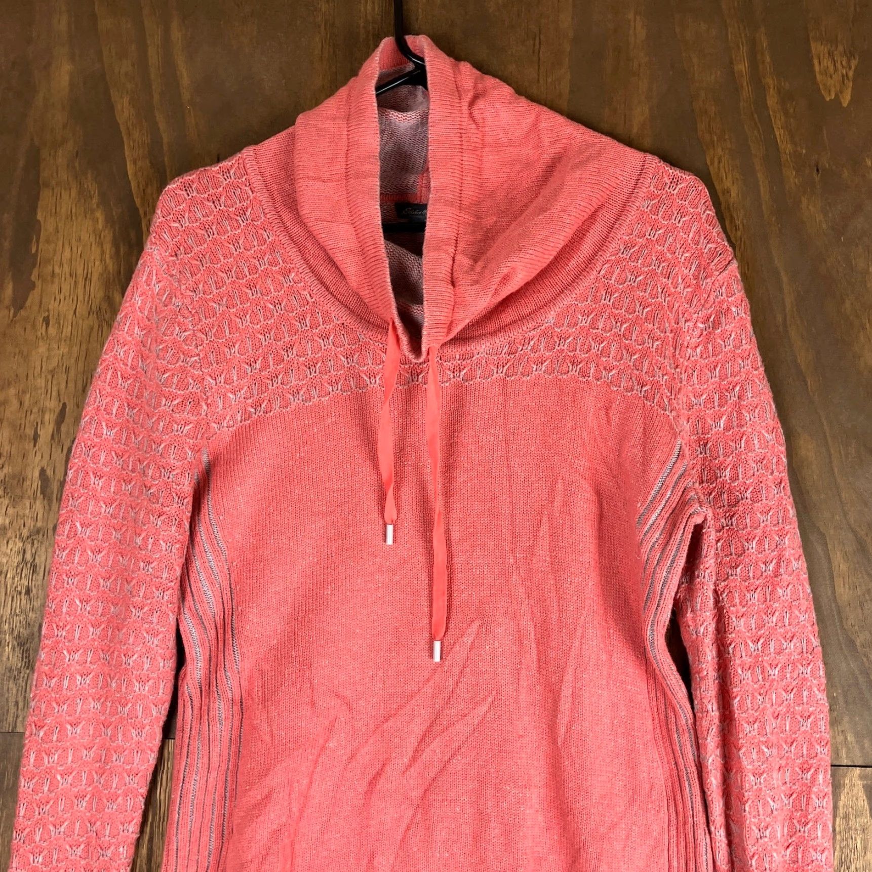 Eddie Bauer Eddie Bauer Womens Sweatshirt Pink Long Sleeve Cowl Neck Thermal Stretch M Sweatshirt Size M / US 6-8 / IT 42-44 - 2 Thumbnail