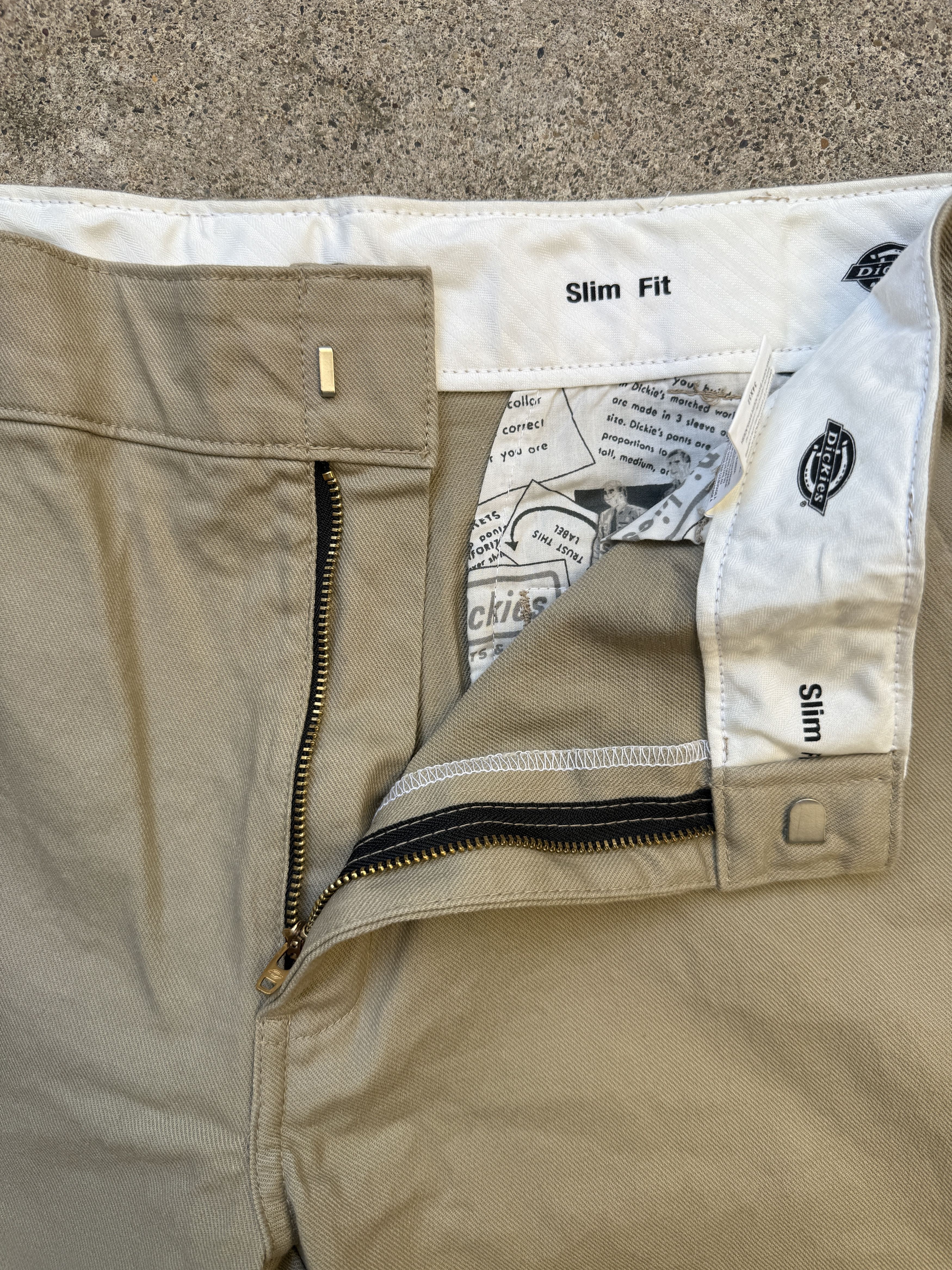 Dickies dickies tan khaki slim fit workwear pants beige 34 Size US 34 / EU 50 - 4 Thumbnail
