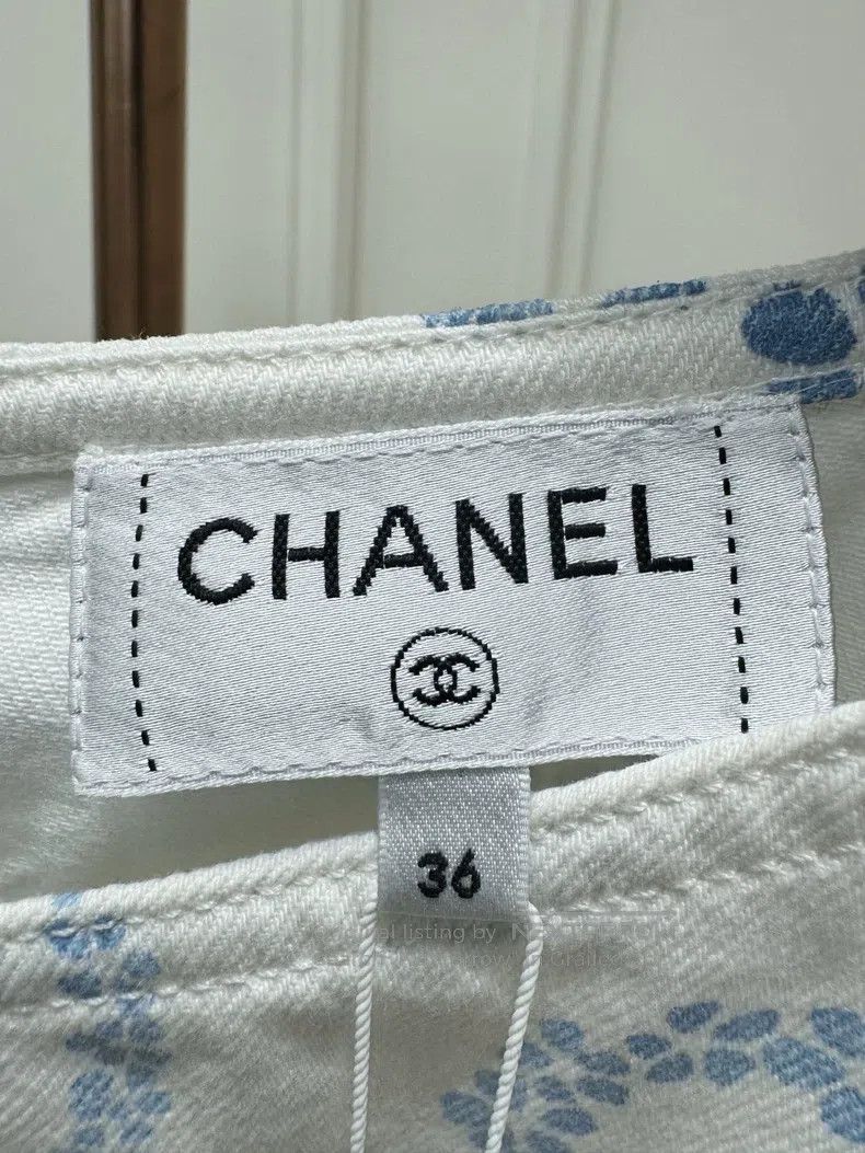 Chanel Chanel Beach Series Printed Denim Top Size XS / US 0-2 / IT 36-38 - 4 Thumbnail