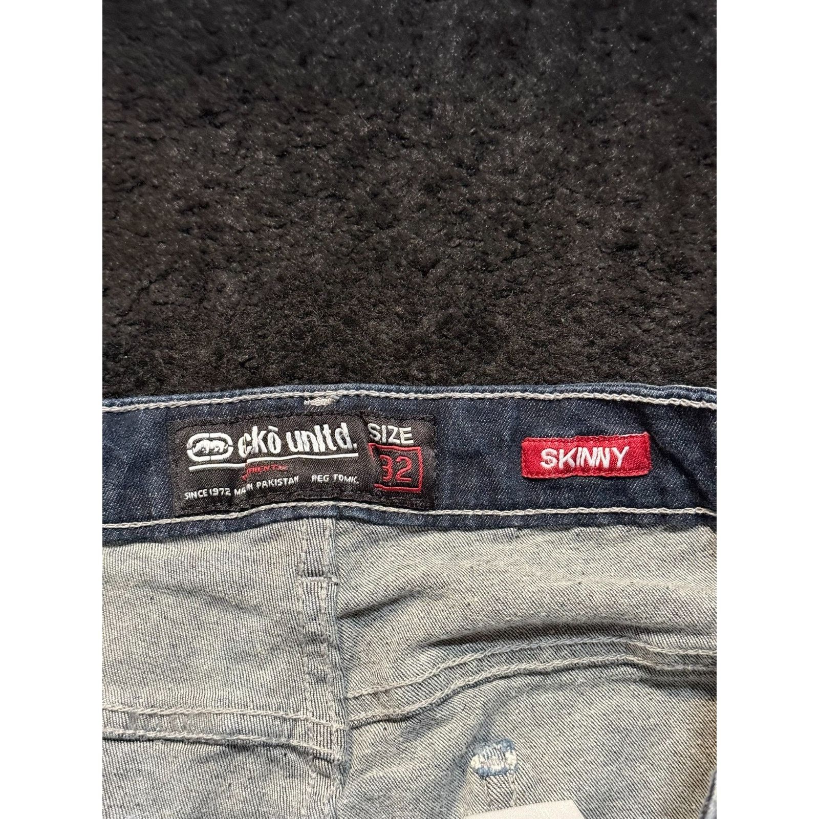 Ecko Unltd. Ecko Unltd Skinny Jeans Distressed Denim Size 32x32 Mens Y2K Size US 32 / EU 48 - 5 Thumbnail
